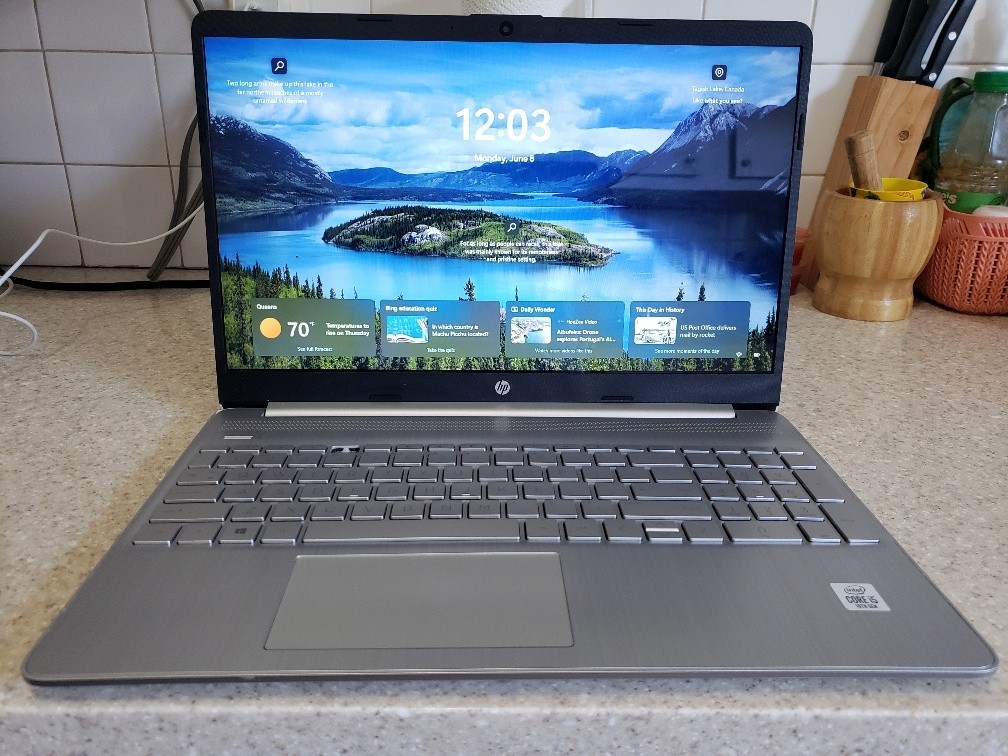 HP 15-DY1043DX INTEL CORE i5-1035G1 256GB SSD 8GB RAM WIN 11 TOUCH (missing key)