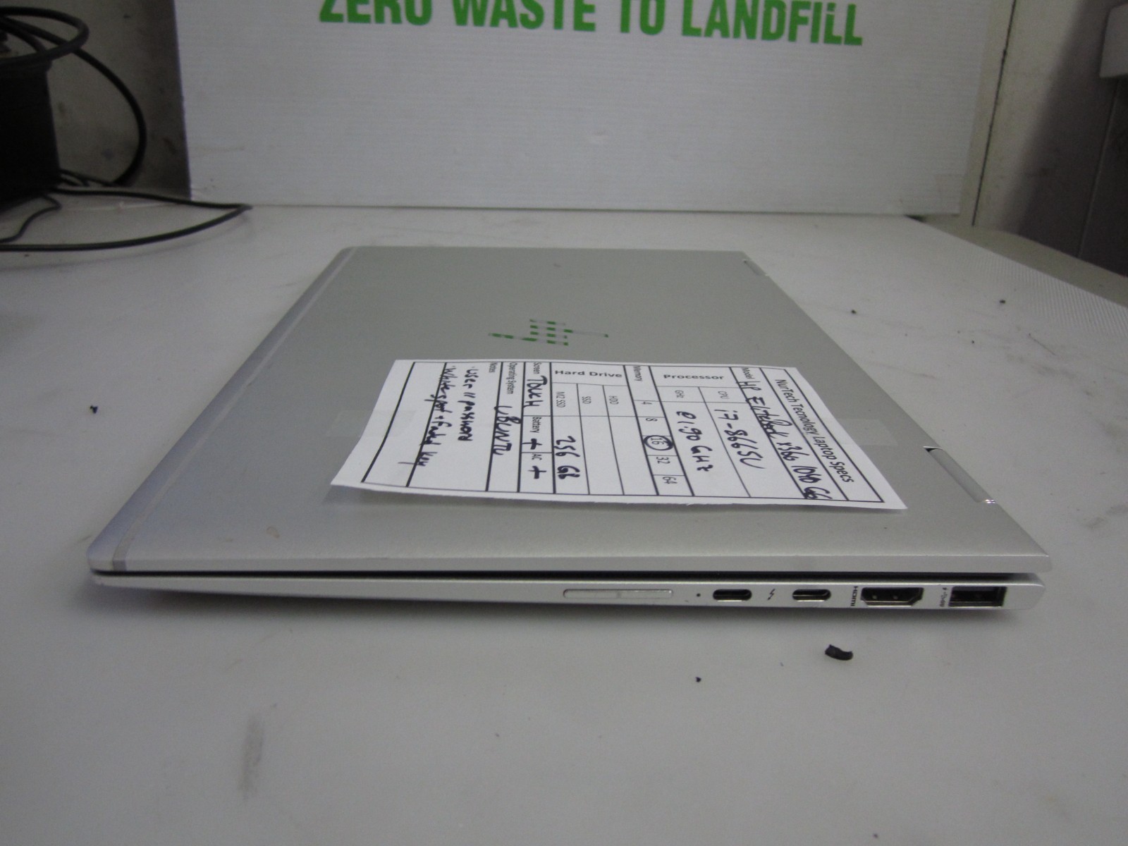 HP EliteBook X360 1040 G6 i78665U 1.90GHZ 16GB 256GBM2SSD Laptop UBUNTU +AC READ