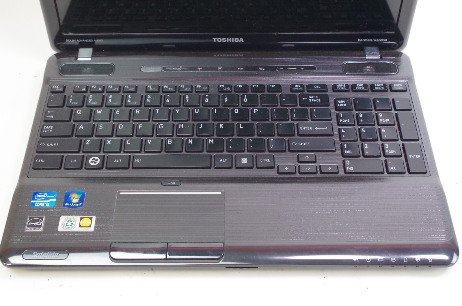 Toshiba Satellite P755-S5215 15.6” / Intel i3 2.1Ghz 6GB Ram No Harddrive As Is
