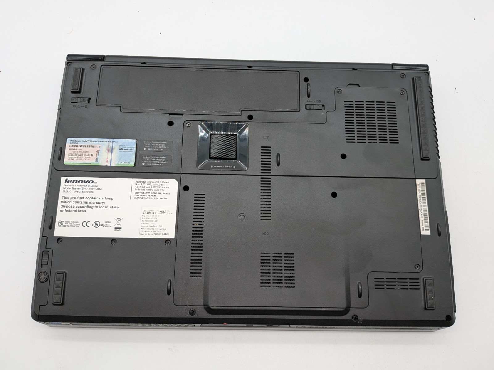 Lenovo Laptop IdeaPad Y710 15.4″ Intel Core Duo 2GB RAM Windows Vista
