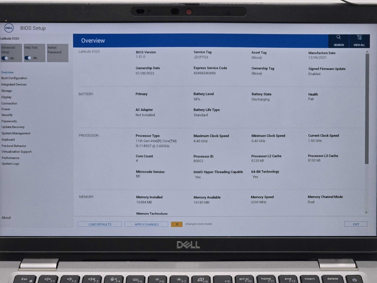 Dell Latitude 5320 13″ FHD Touch i5-1145G7 16GB 256GB W11 Pro