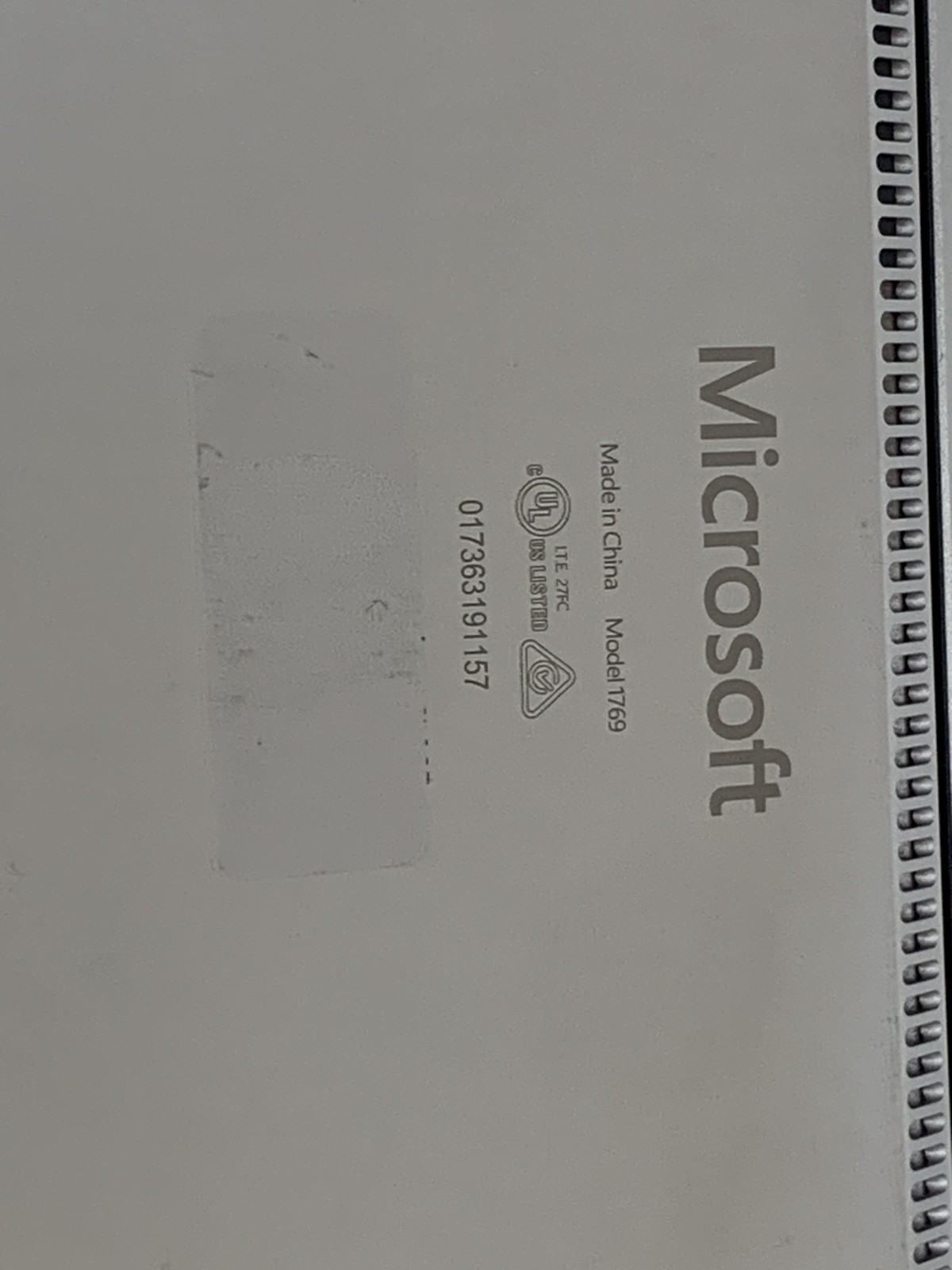 MICROSOFT SURFACE 2 1769 I7- 8650U@ 1.90GHZ 16GB RAM 512GB NVMe W11P W/AC *READ