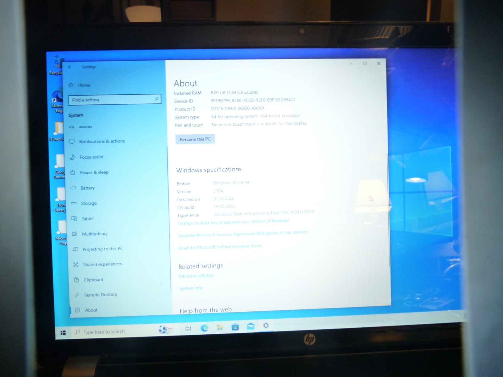 HP Pavilion 17-E117DX 8 GB RAM, 500 GB HDD, CORE I3 (as is) read description