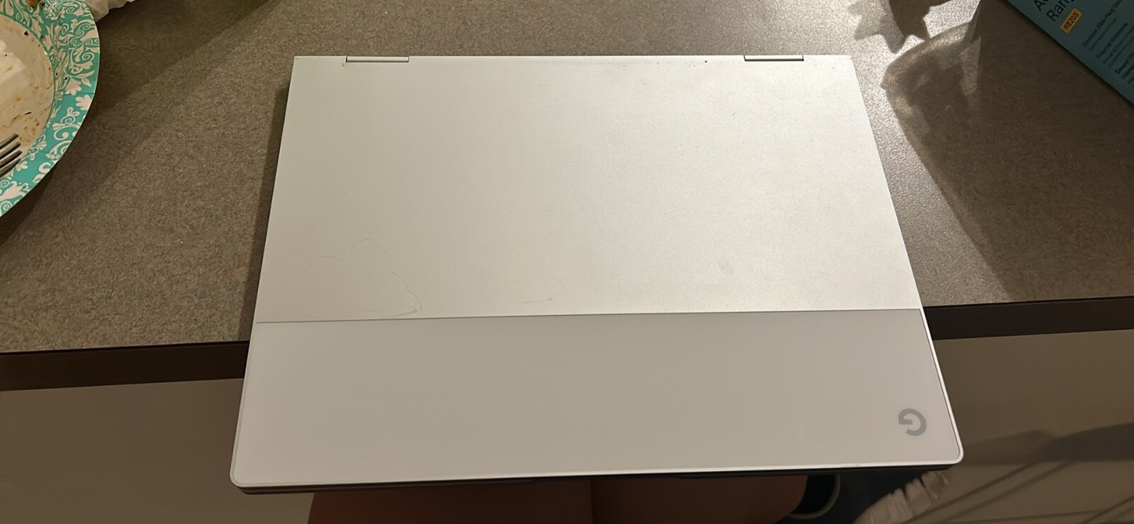 silver google pixelbook laptop 12.3 inch screen, mother board dead