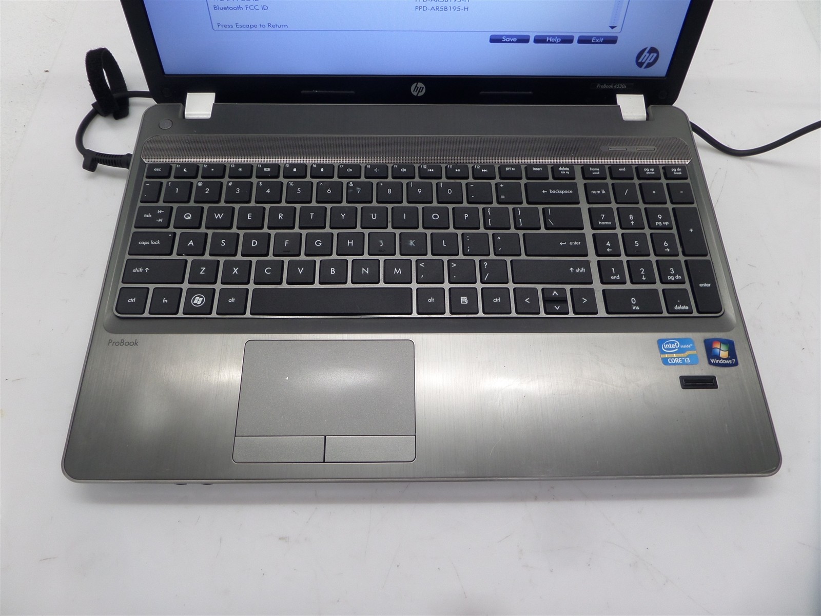 HP ProBook 4530s 15.6″ Laptop Core i3-2310M 2.1GHz CPU 4GB RAM – No HDD/OS