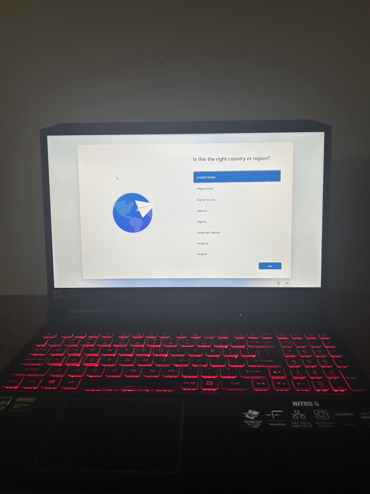Acer Nitro 5 15.6 in AMD Ryzen 5 8GB RAM NVIDIA GeForce GTX 1650 256GB SSD