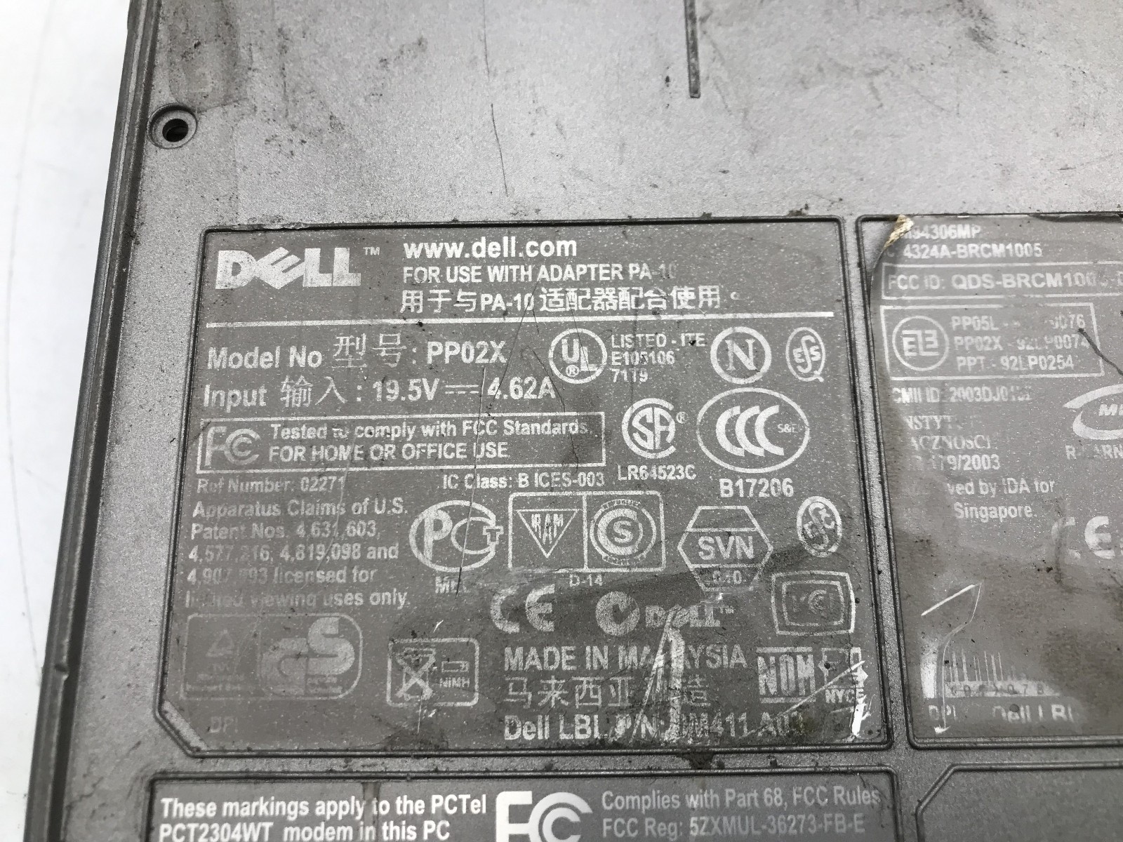 DELL INSPIRON 8500 – FOR PARTS/REPAIR – INTEL PENTIUM 4 – 256MB RAM – READ – BB!