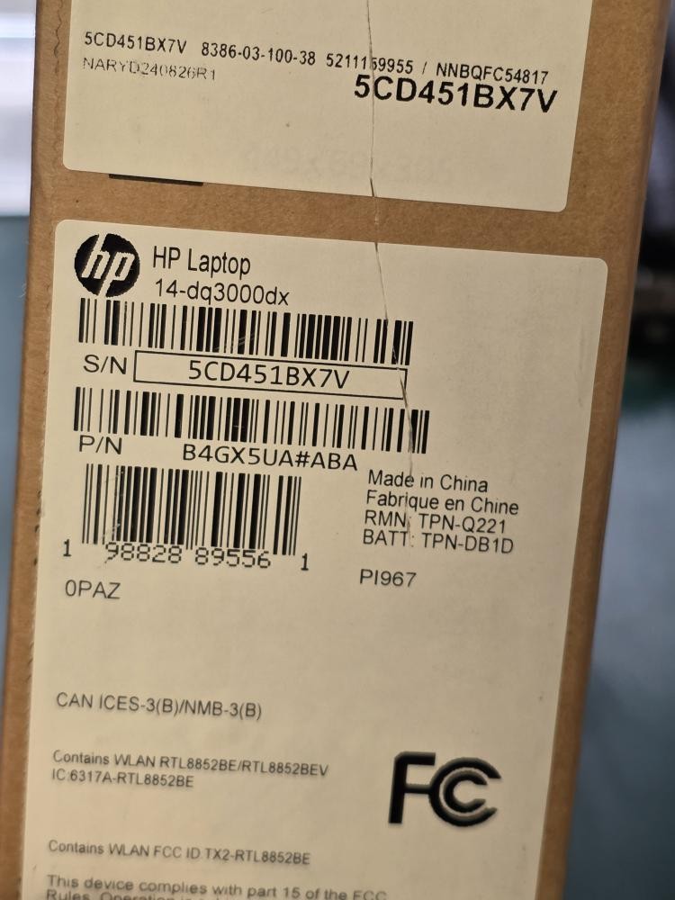 HP LAPTOP 14-DQ3000DX (EZ2006538)
