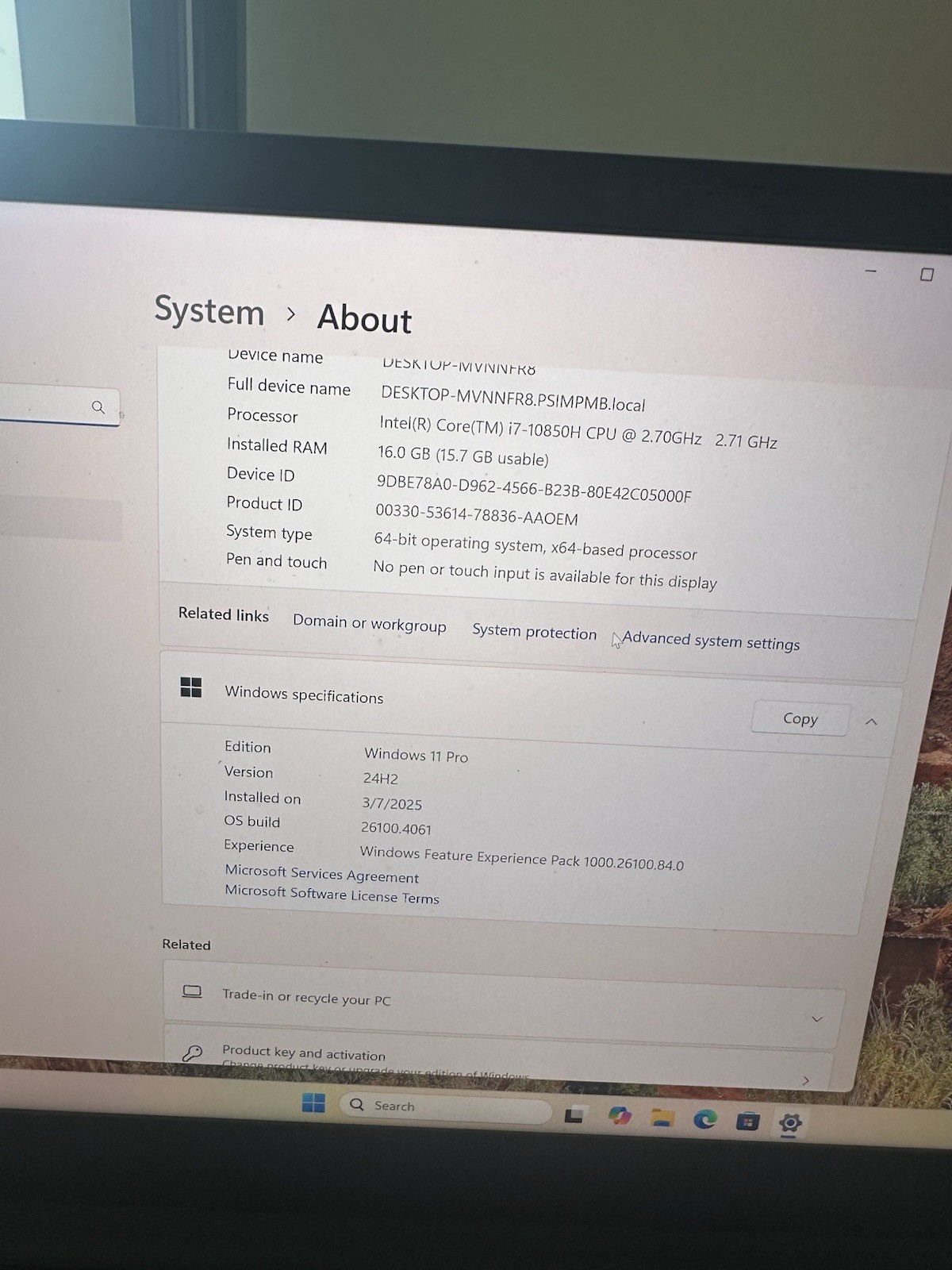 Lenovo ThinkPad X1 Extreme Gen 3 i7-10850H 16GB 256GB SSD GTX 1650 Ti WIN11P