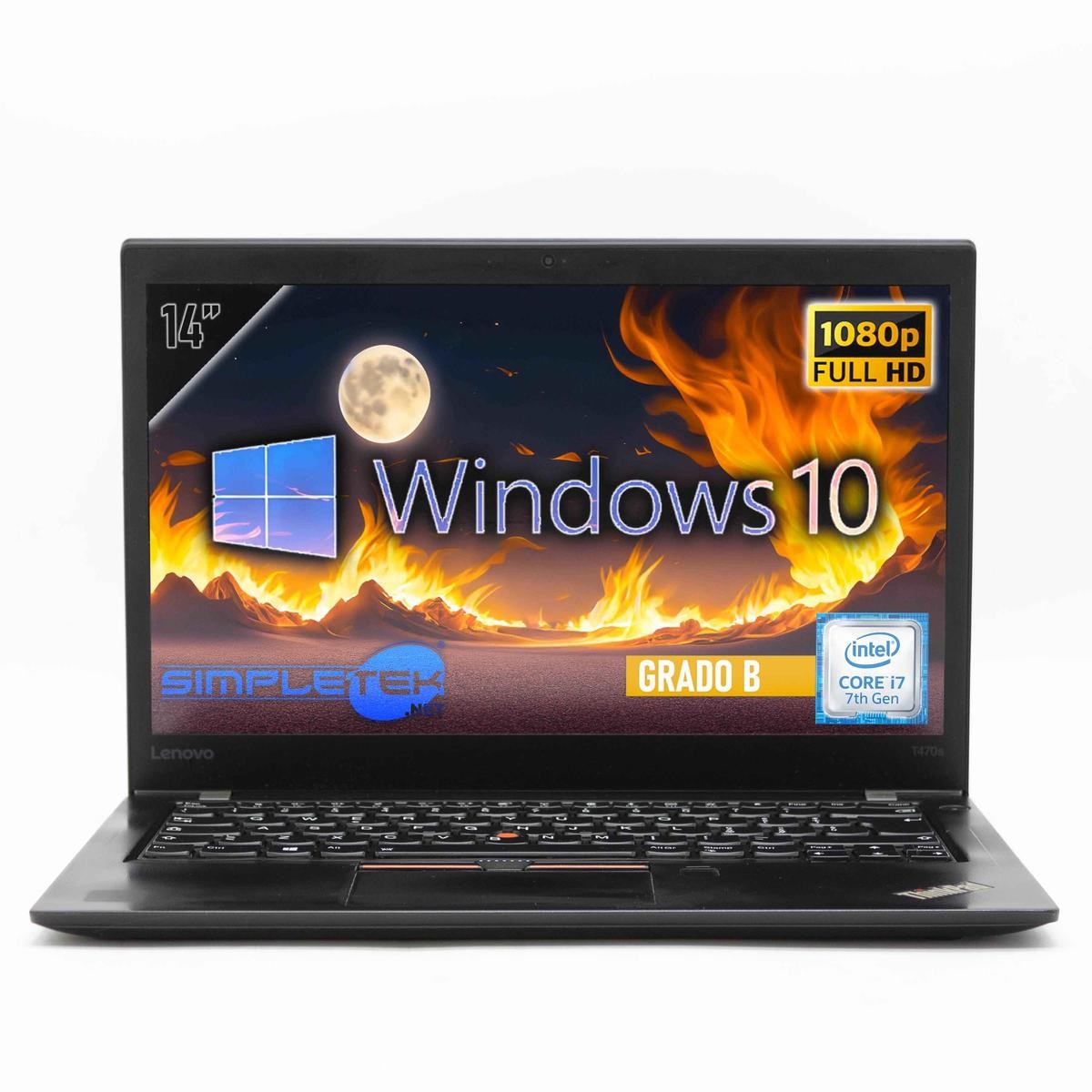 Lenovo T470s Core I7 14″ FHD Windows 10 40GB 4TB Notebook Laptop Layout ITA