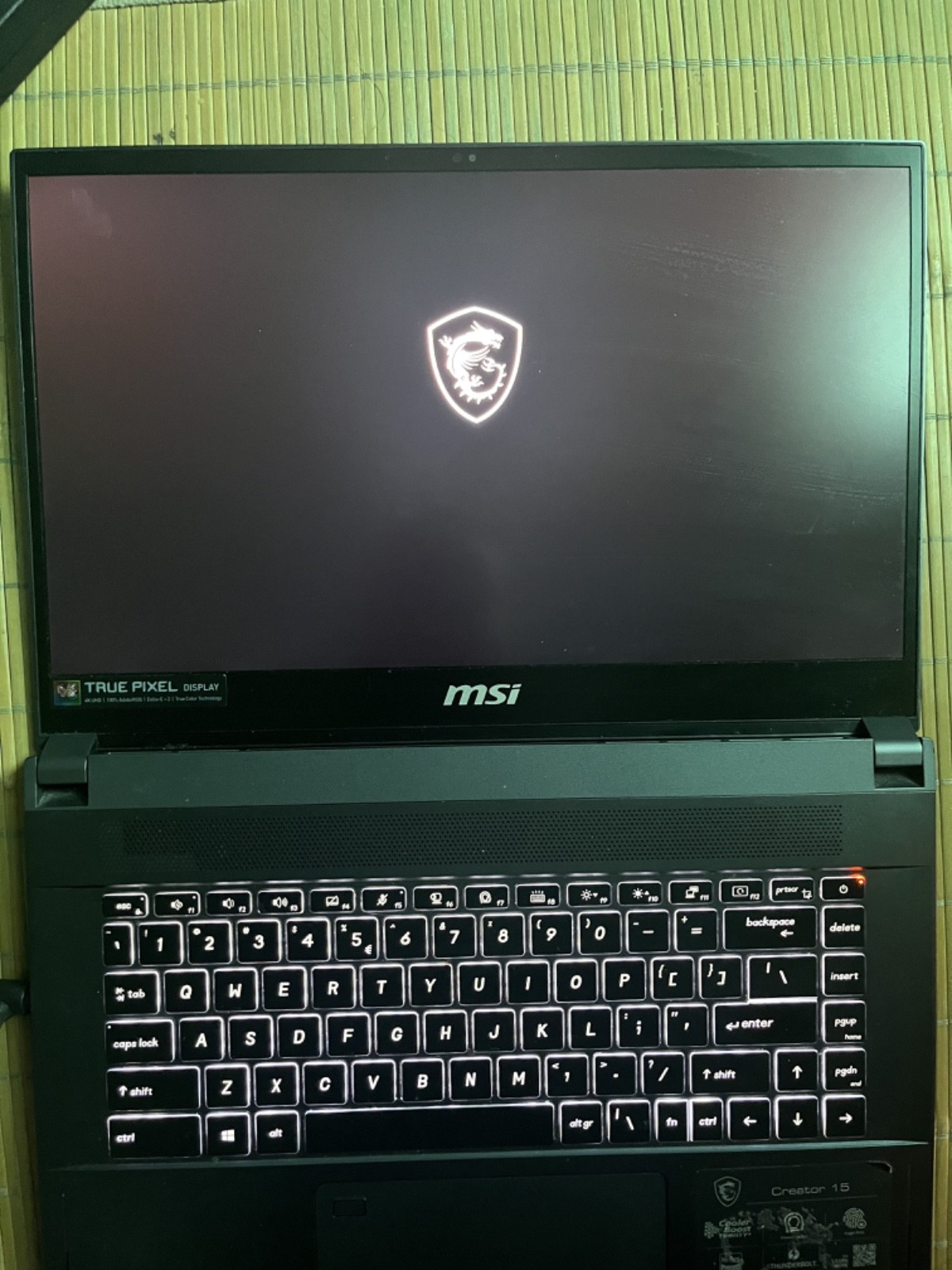 MSI Creator 15 4K Laptop– i7, 32GB, RTX 2070 Super, 1TB SSD, Excellent