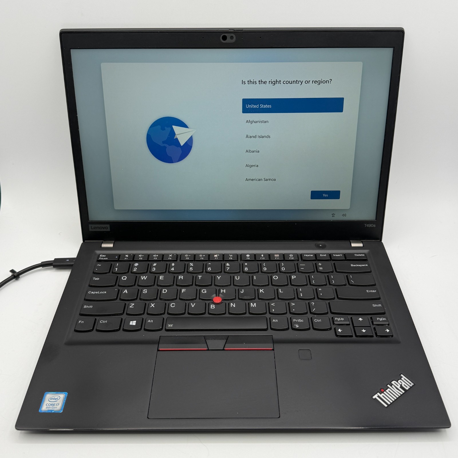 Lenovo ThinkPad T490s i7-8650U Touch 16GB 256GB SSD Win11Pr Fingerprint LTE READ