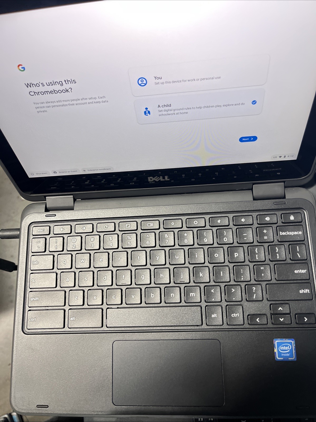 Dell Inspiron 3189 2-in-1 P26T Touch Screen Chromebook 4GB RAM 32GB + Charger