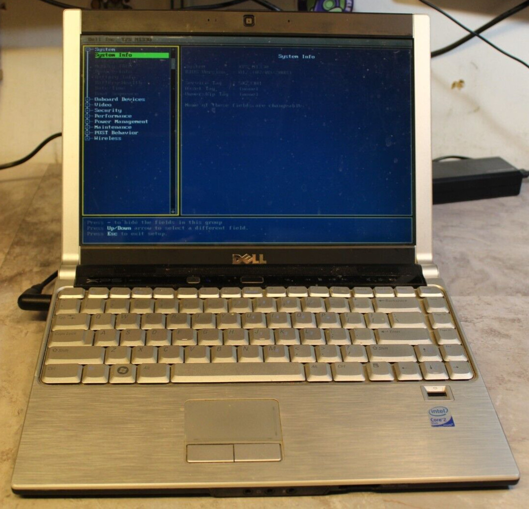 Dell XPS M1330 Posted Bios 320GB HDD Wiped 4GB Ram Core 2 Duo@2.0GHz CPU