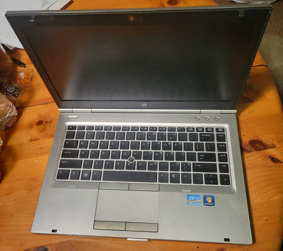 8470p HP Elitebook Laptop computer windows 7 W/Out Battery or Charger