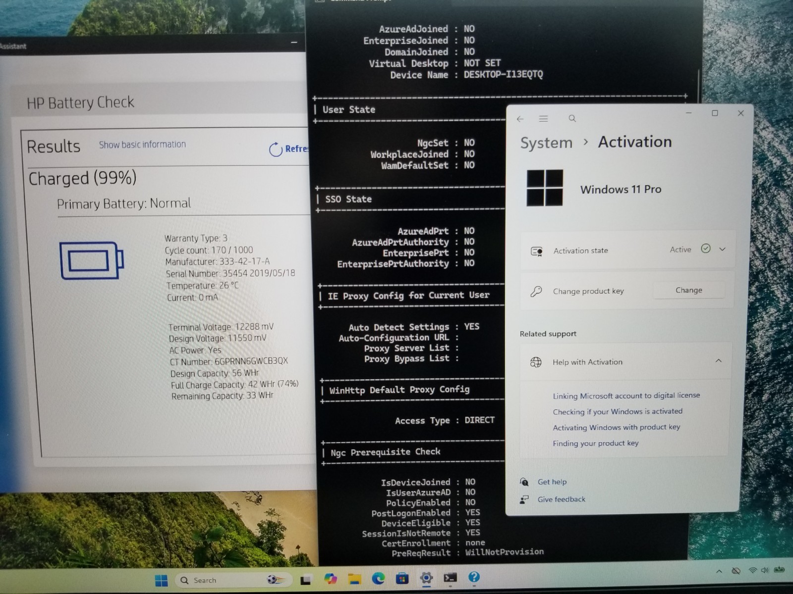 HP EliteBook 850 G5 15.6″ FHD i7-8650U 1.9GHz 8GB RAM 256GB NVMe Win 11 Pro WiFi