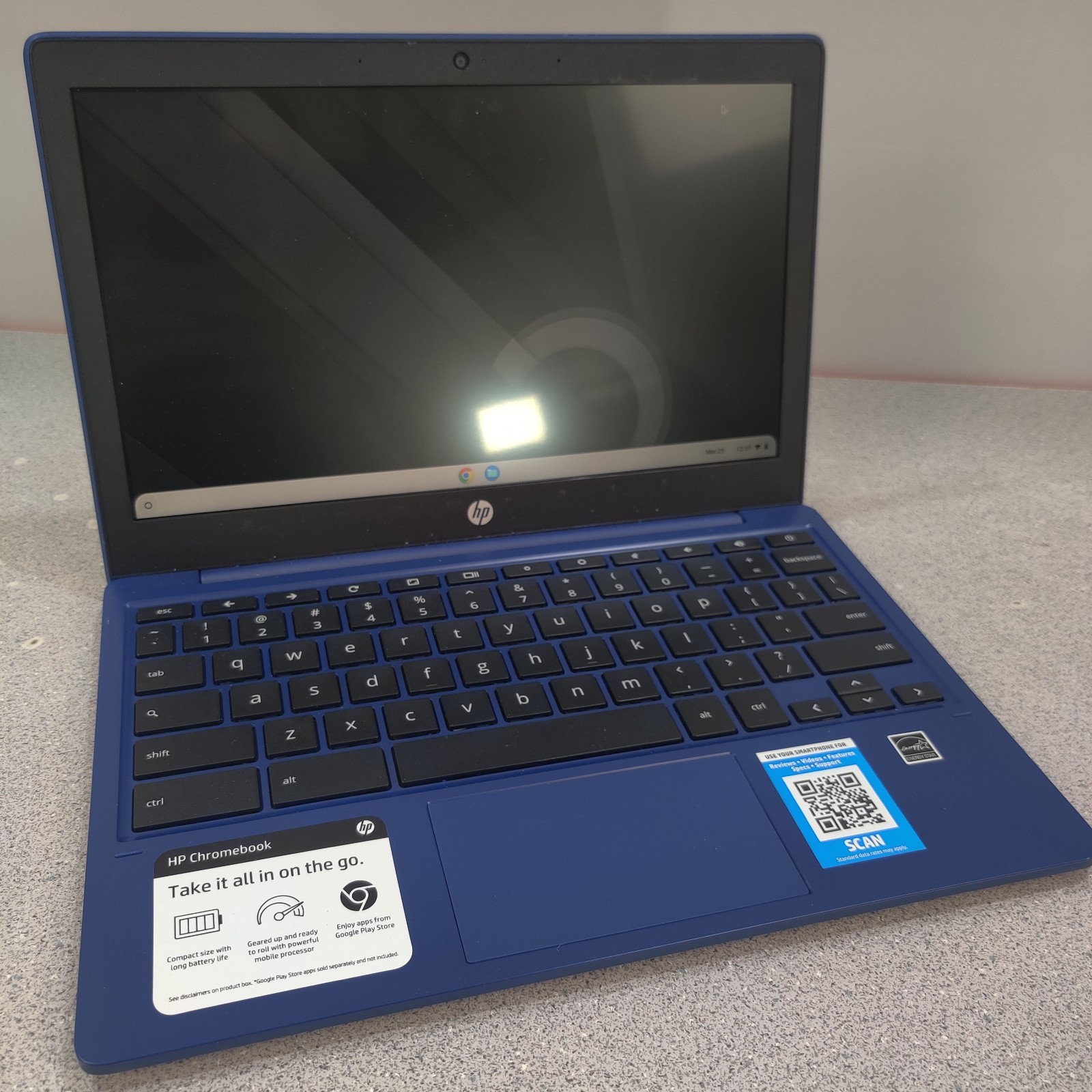 HP 11a-na0035nr 11.6 inch Chromebook (Purple) NO AC ADAPTER