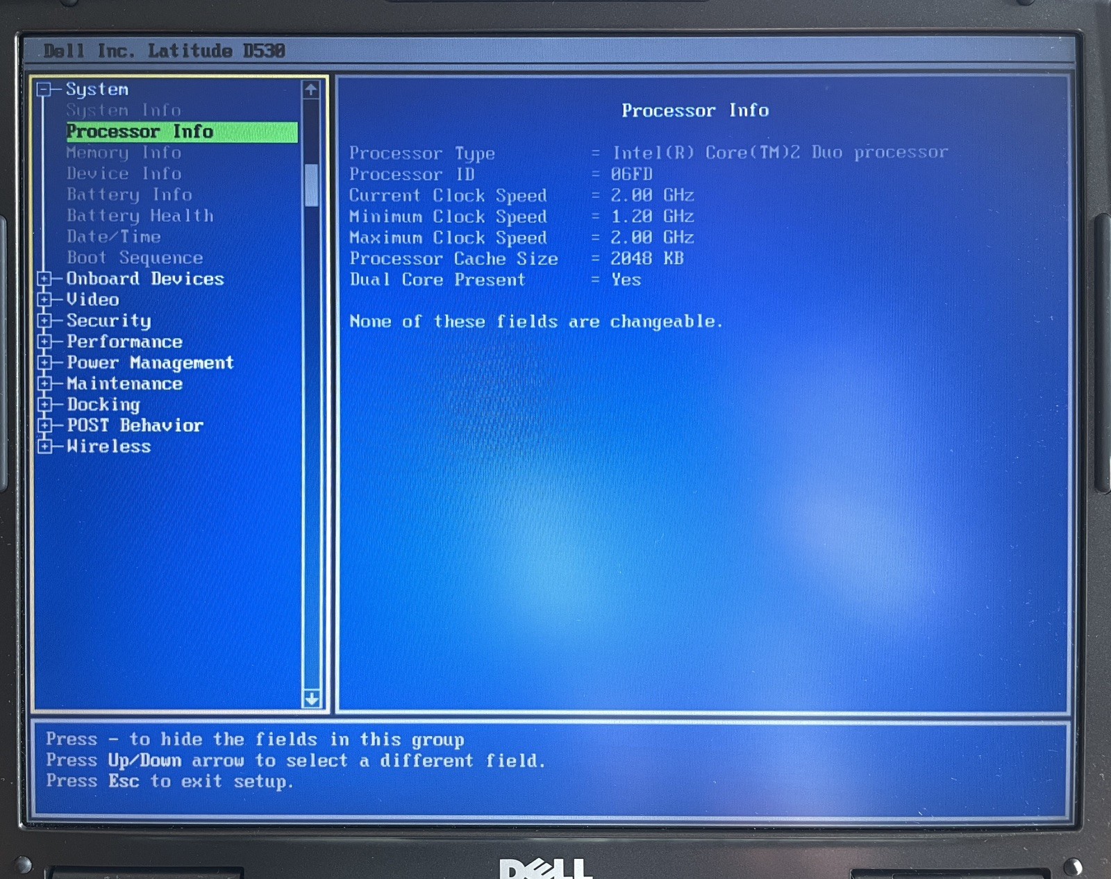Dell Latitude D530 Retro Windows XP Laptop (F4G1)