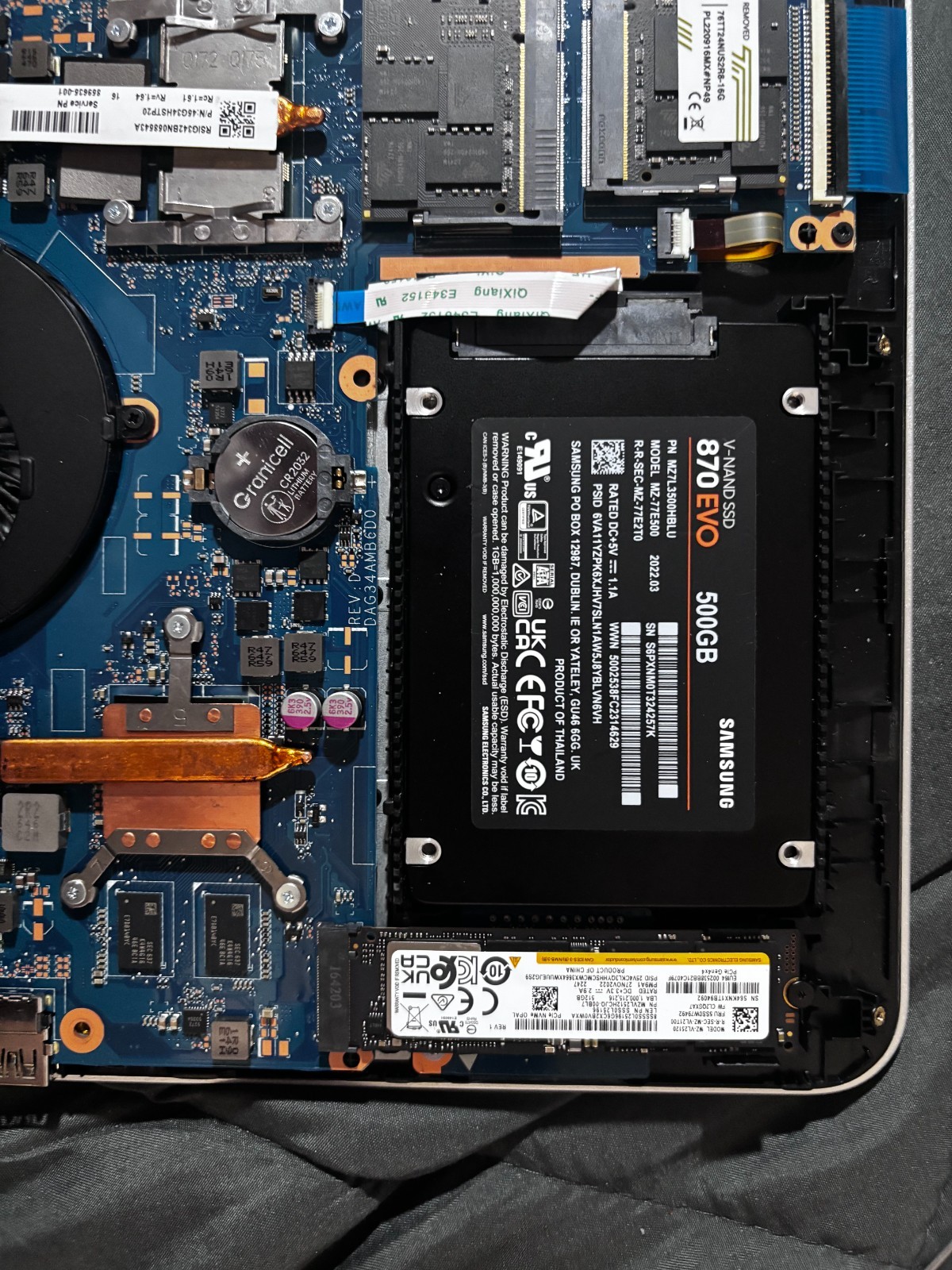 HP 15t-au100 i7 TOUCH 2.7 GHz 500GB+512GBNVME SSD 32GBRam Win11P w/100%🔋&45W AC