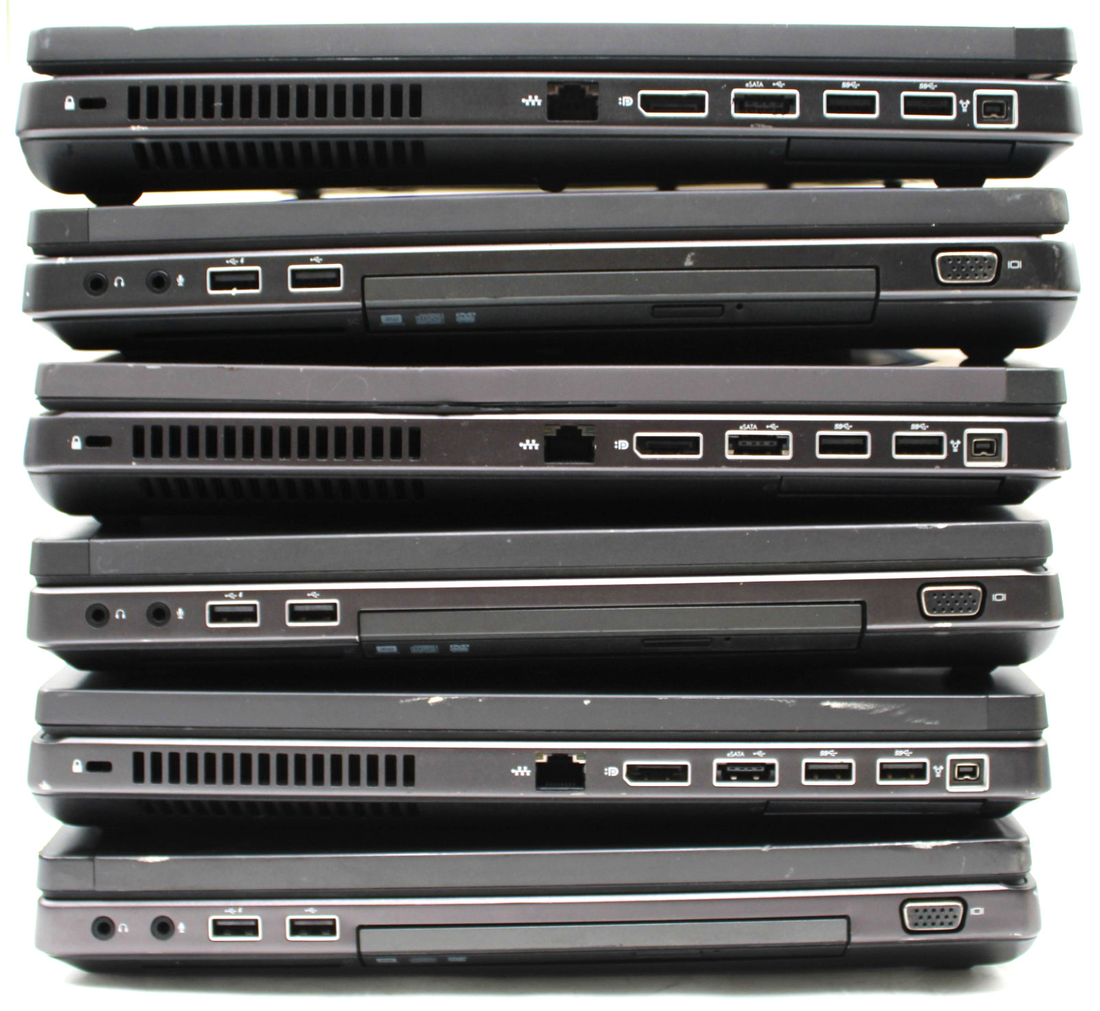 Lot of 6) HP EliteBook 8770W Workstation i5-3360M Quadro 4000M no RAM/HD/OS/Batt