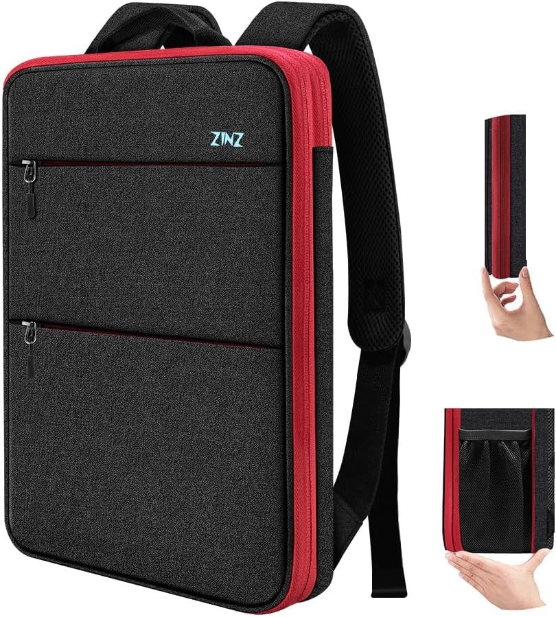 Slim & Expandable Laptop Backpack 15 15.6 16 Inch Case, Water Resistant Travel B
