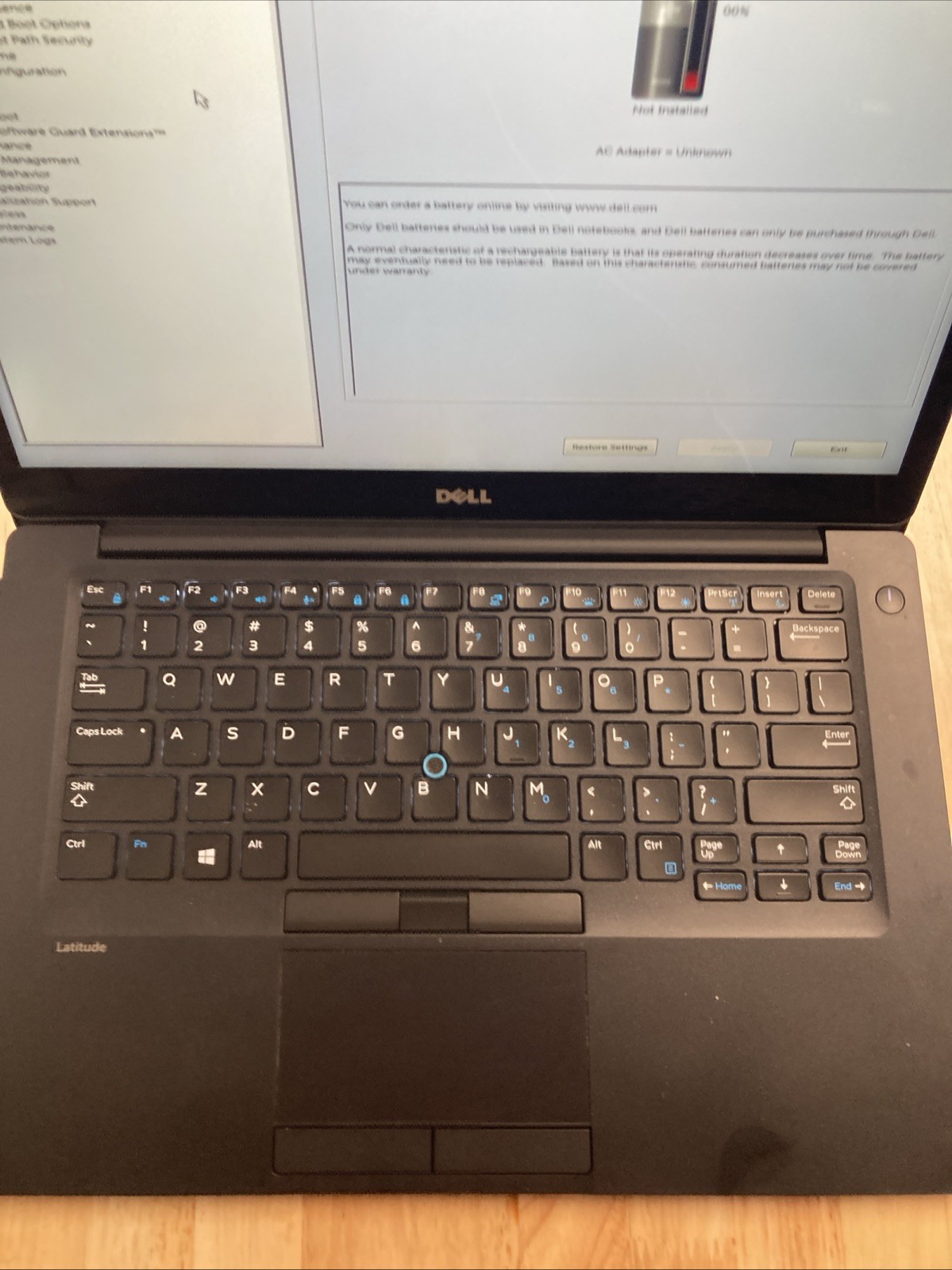 DELL LATITUDE E7480 i7-7600U @2.80 GHz, 16 GB RAM, NO HDD No Battery #1006