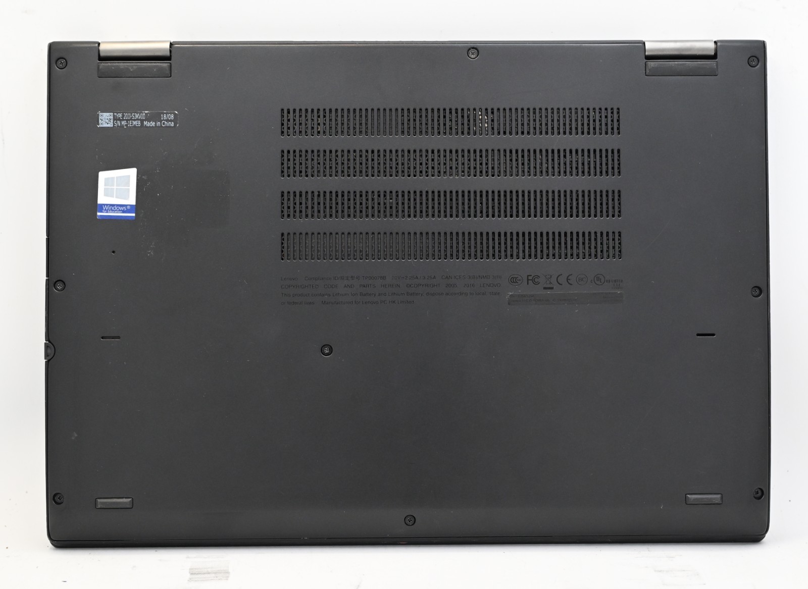 Lenovo Thinkpad Yoga 370 (2-in-1) i5-7200u 2.5GHz 8GB RAM 128GB SSD Windows 10 P