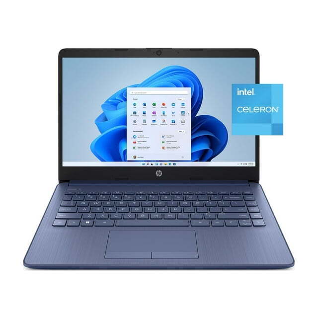 HP Stream Laptop 14″ HD Celeron N4120 4GB 64GB eMMC Webcam Office 365 Blue