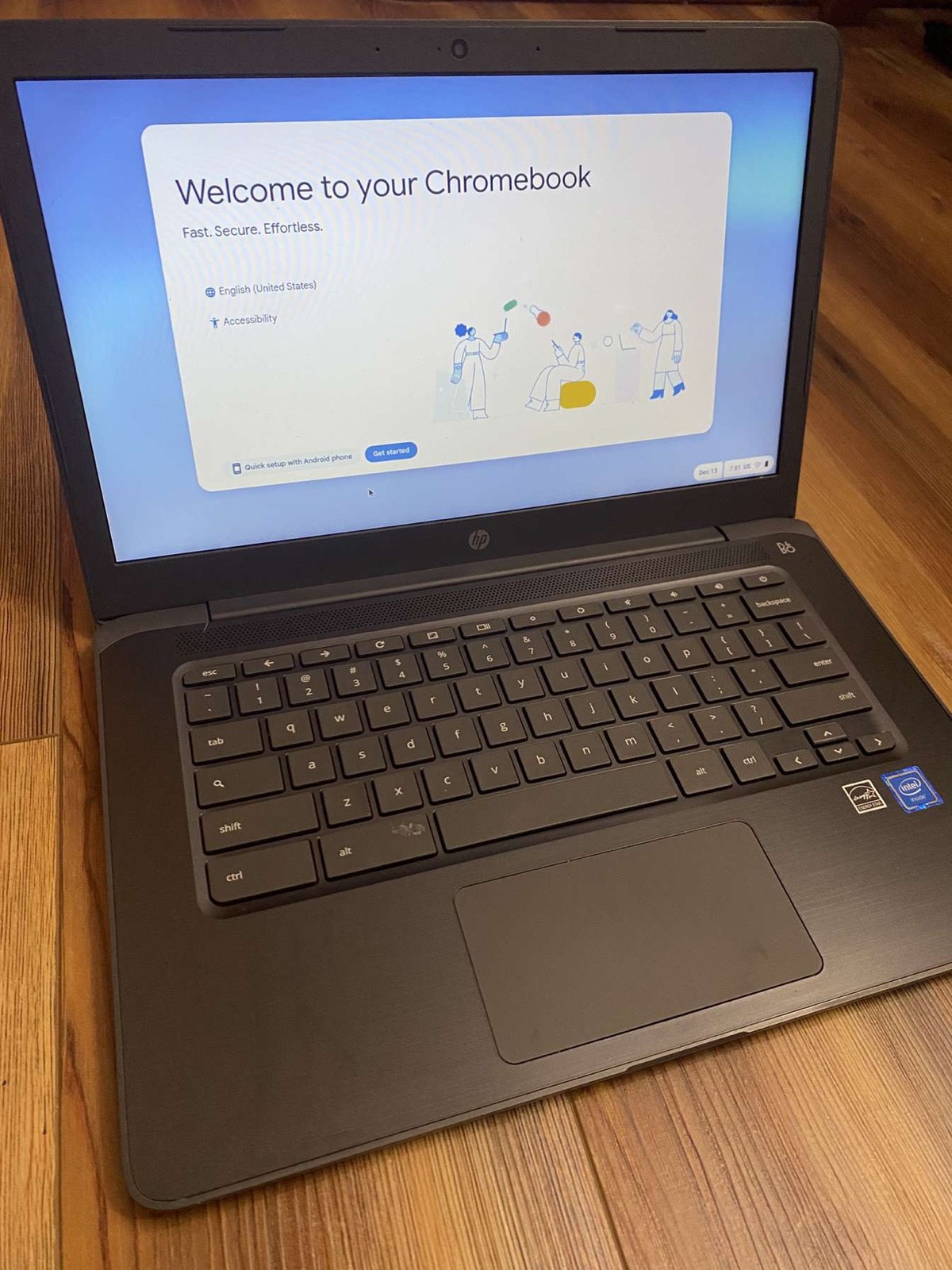 HP Chromebook 14 G5 14 Inches (16GB, Intel Celeron N3350, 1.1GHz, 4GB) Laptop –
