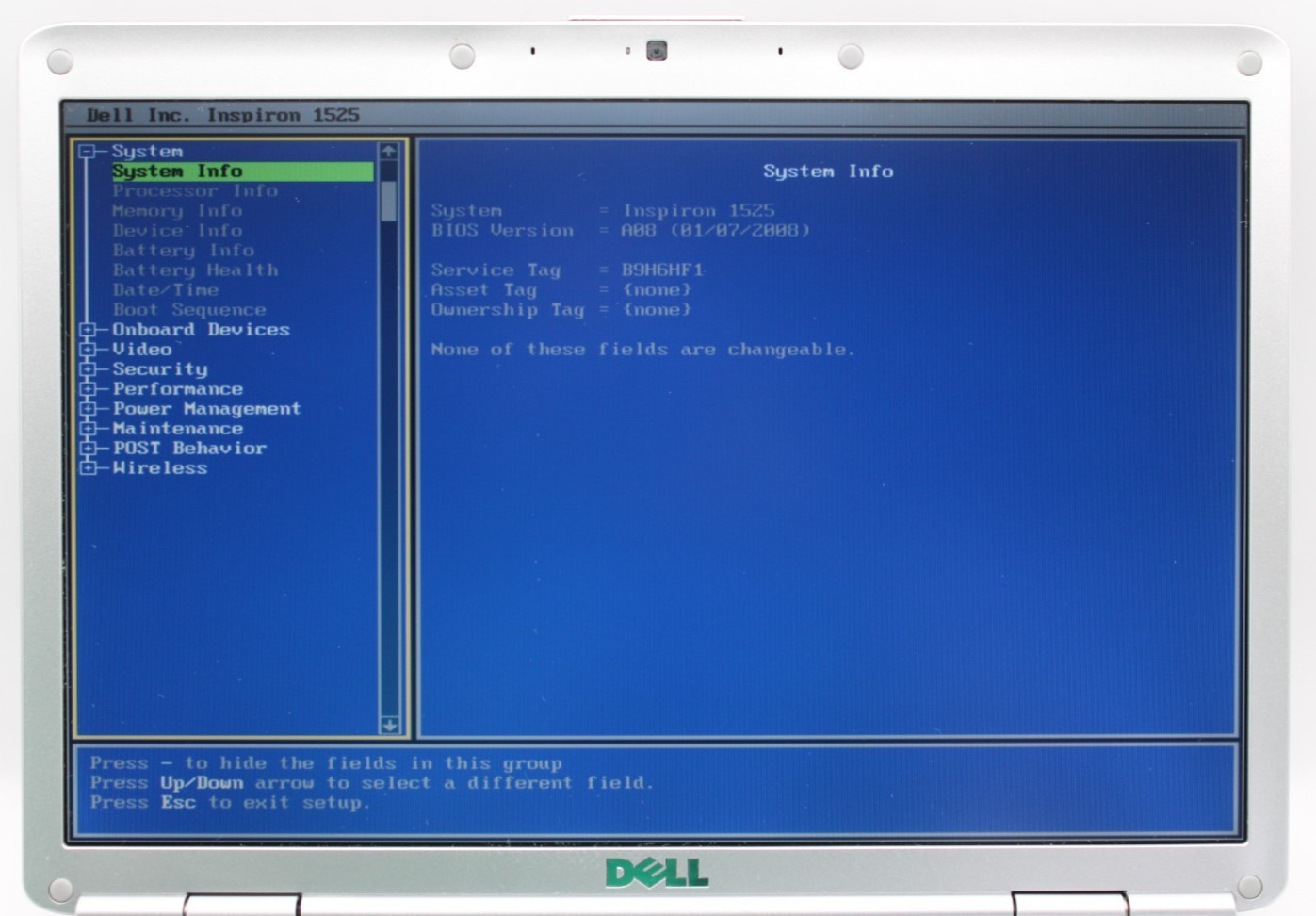 Dell Inspiron 1525 2Duo-T7250@2.0GHz 3GB DDR2 NO STORAGE OR OS *USED/TESTED*