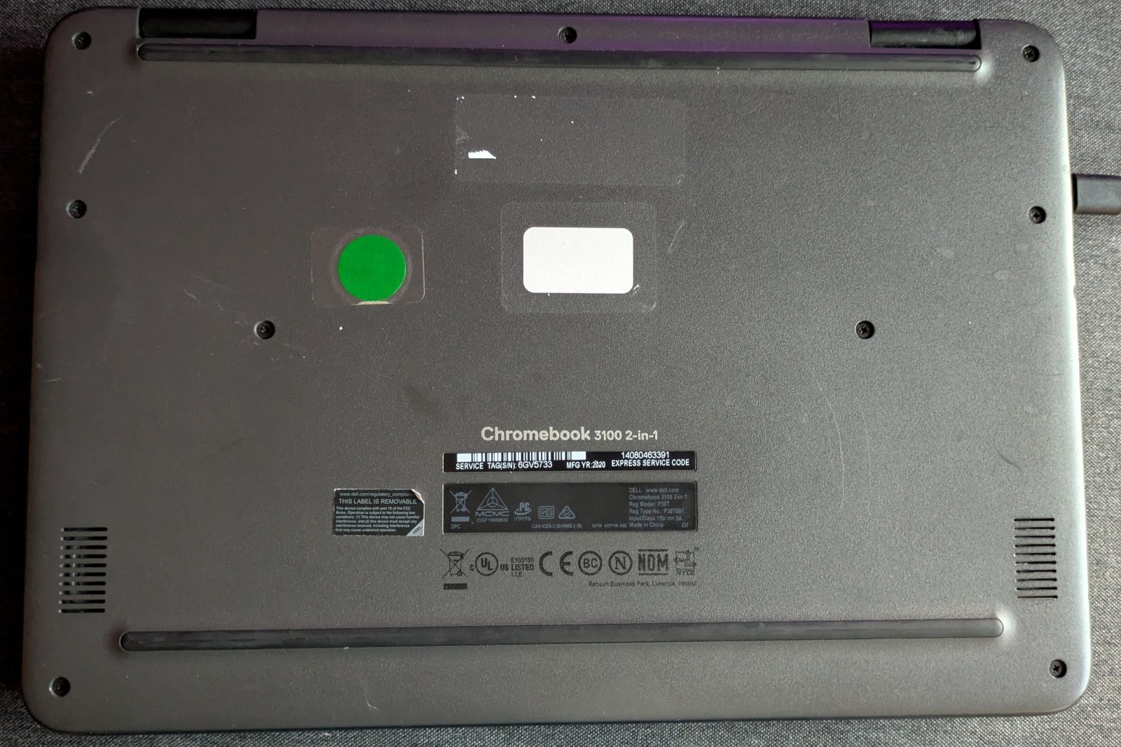 Dell Chromebook 3100 2-in-1 Convertible Laptop Tablet Chrome OS TOUCHSCREEN