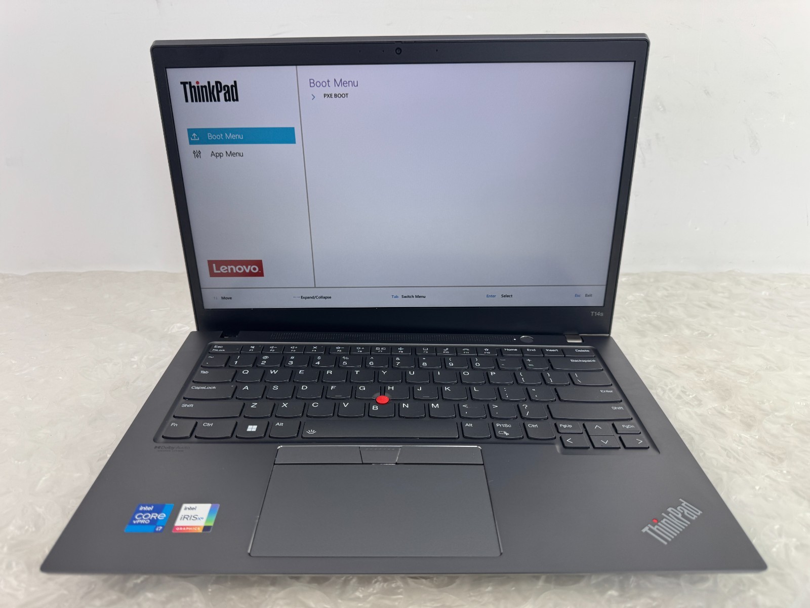 Lenovo ThinkPad T14s Gen 2 i7-1185G7 16GB No SSD/OS/AC Parts/Repair Laptop