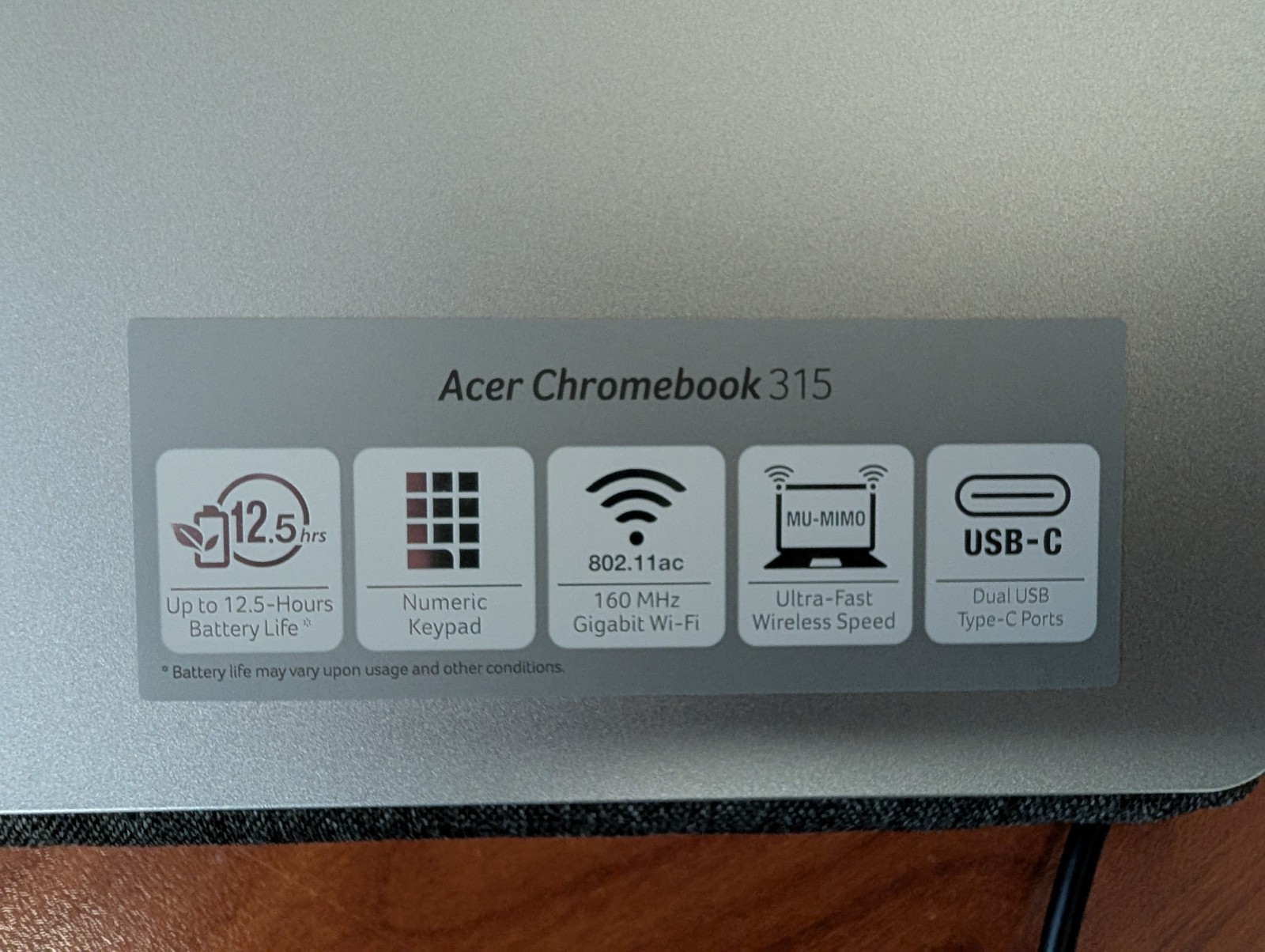 Acer Chromebook CB315-3H series N19Q3 15.6″