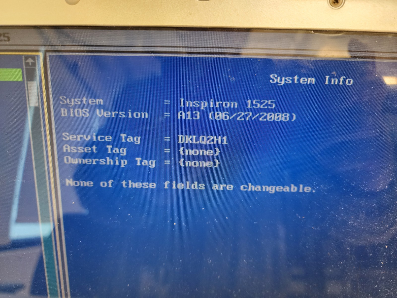 Dell Inspiron 1525 Intel Core 2 Duo 06FD 1.73GHz 4 GB Ram NO HDD No Batt
