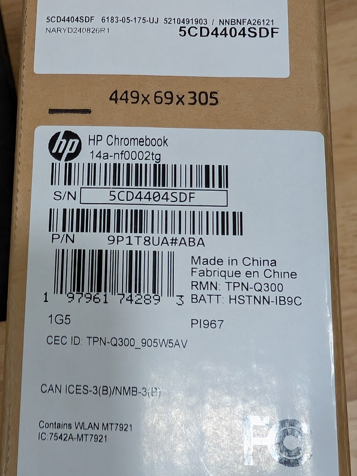 HP Chromebook 14a-nf0002tg 14″ Intel N100 4GB 64GB eMMC Glacier Silver ChromeOS