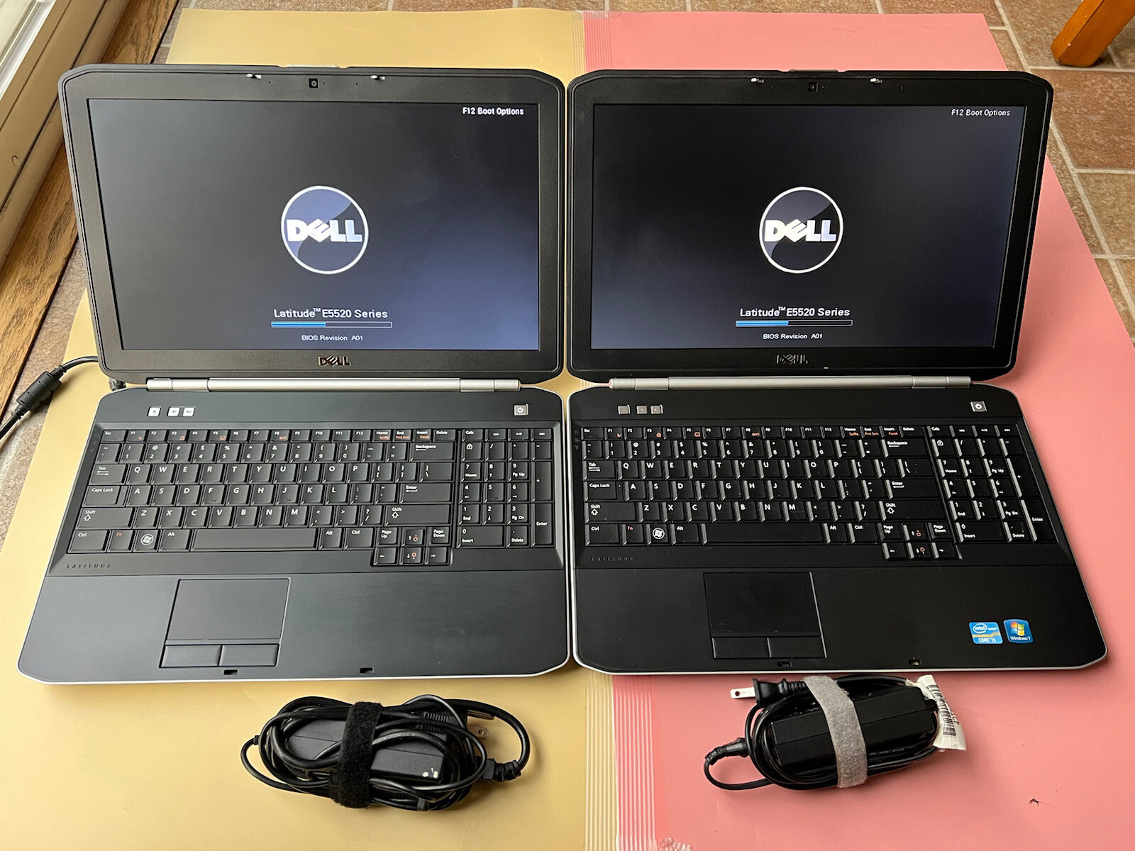 Lot of 2 Dell Latitude E5520 15.6″ Core i5-2410M 4GB RAM 500GB HDD WEBCAM HDMI