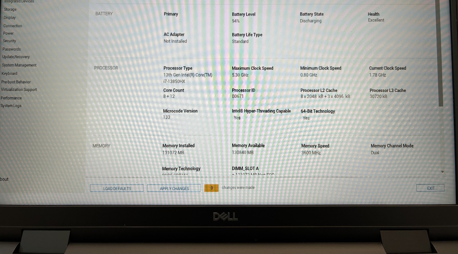Laptop Dell Precision 7680 16″ Core i7-13850HX 128GB RAM 2TB SSD RTX 2000 Win 11