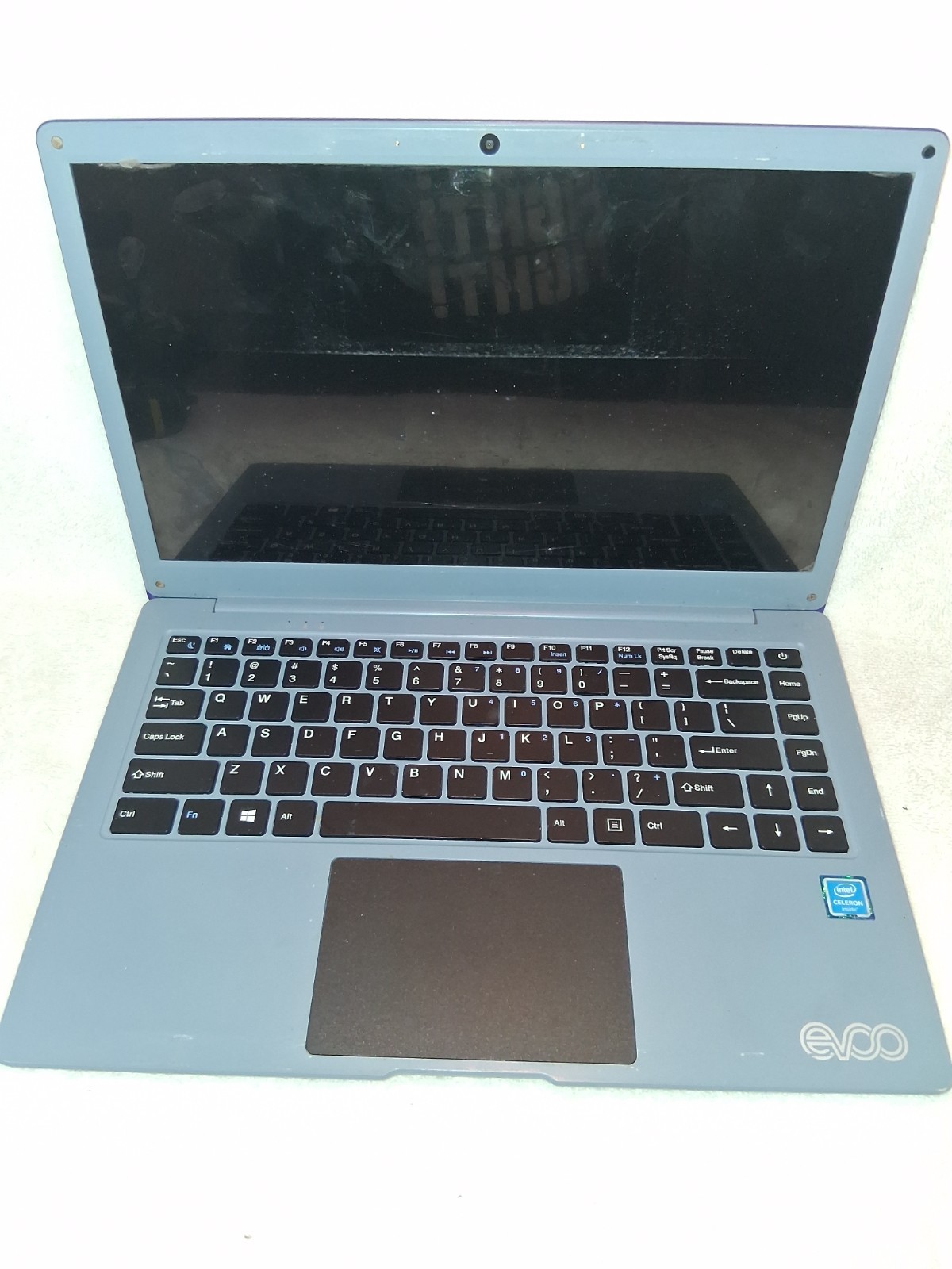 EVOO EVC141-6PR-1 INTEL CELERON 14 inch screen FOR PARTS OR REPAIR ONLY