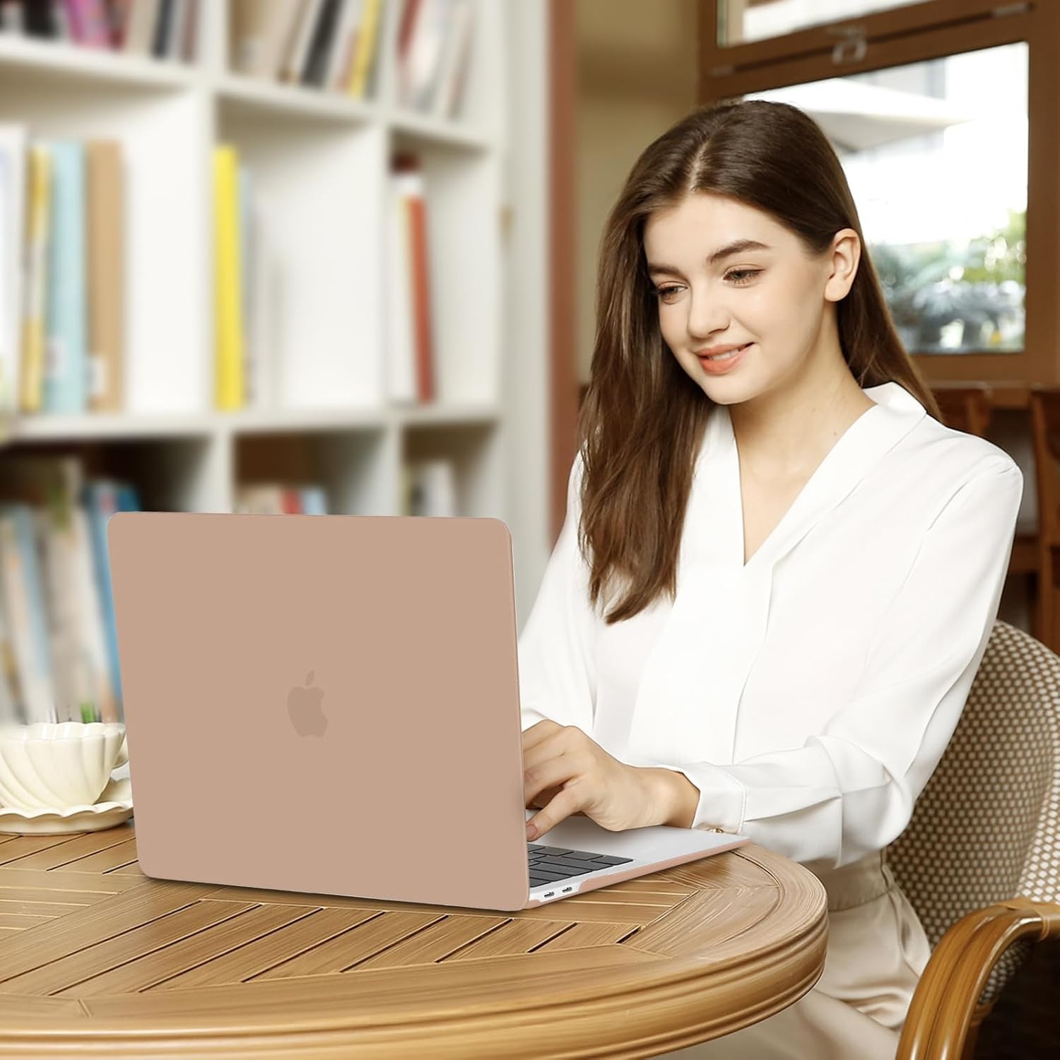MacBook Air 13 inch Case M1 Chip 2021-2018 Release A2337 A2179 A1932, Bronze Bro