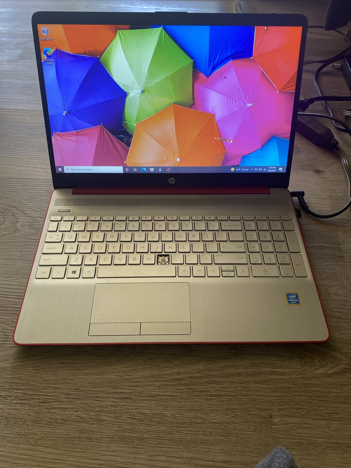 hp laptop 15-dw1083wm red fully unlocked Only Works When Charger Is On Connected