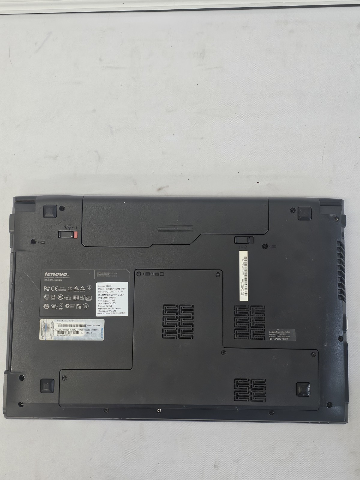 Lenovo B575 Laptop – AMD E-350 – 4GB RAM – 320GB HDD – Windows 10