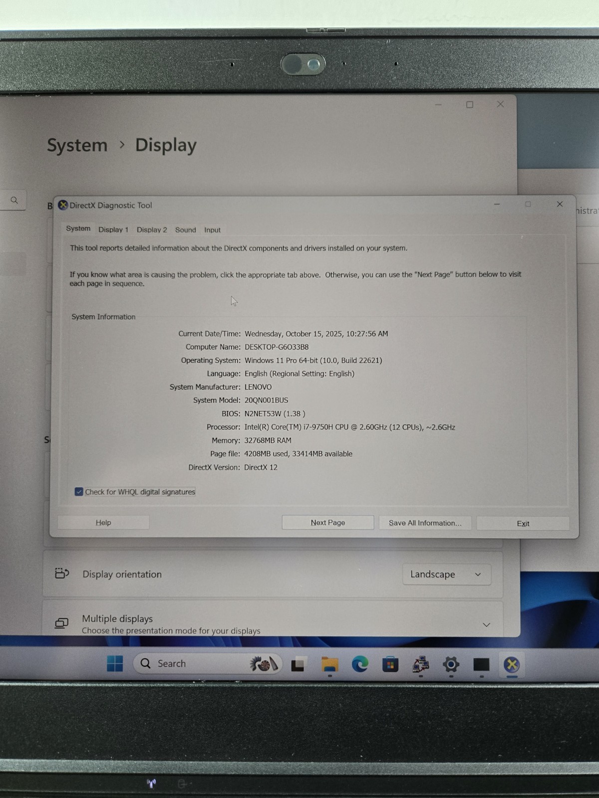 LENOVO ThinkPad P53 i7-9750H 32GB RAM 1TB SSD 4K Quadro T2000 Win11Pro