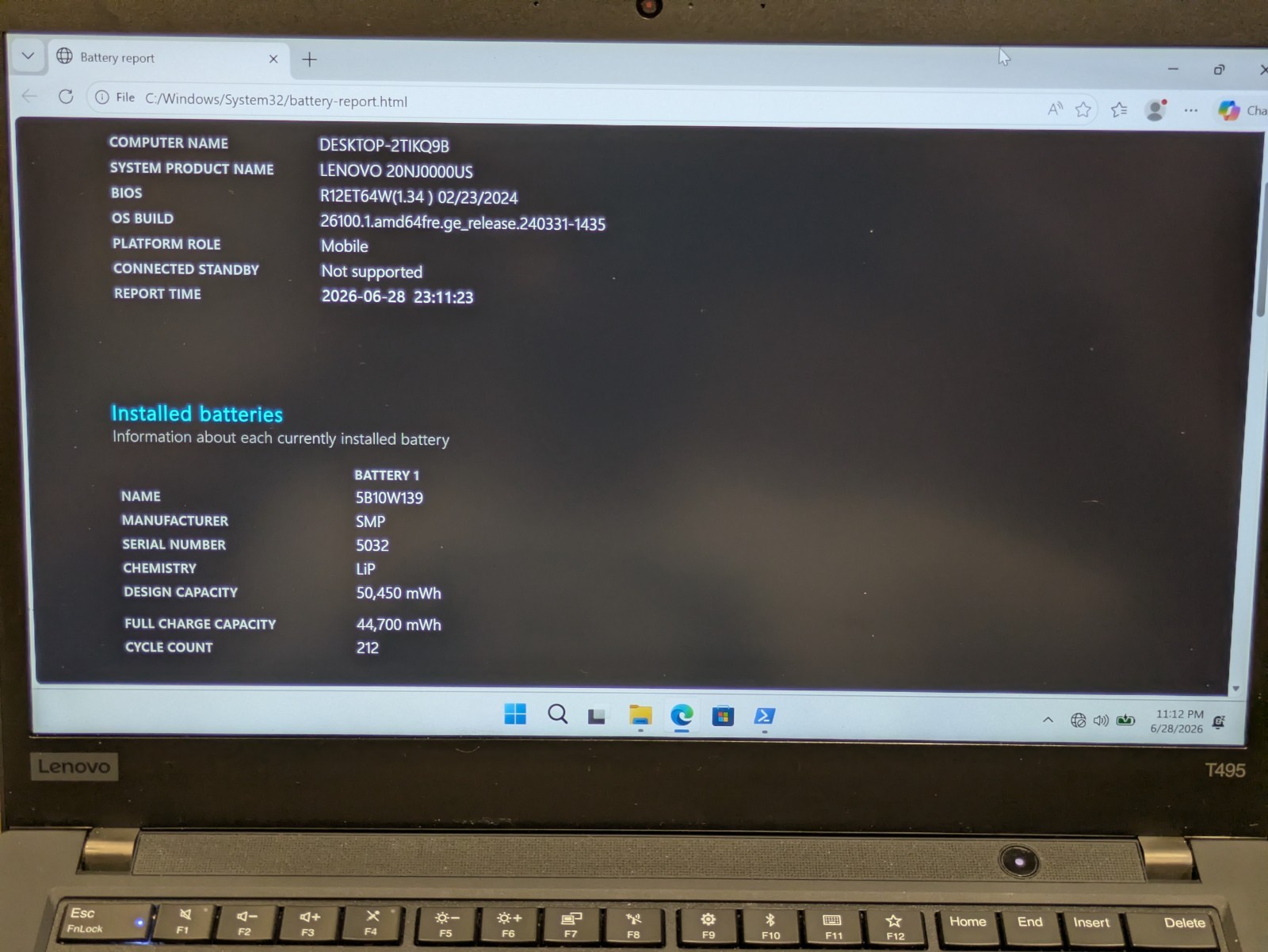 Lenovo ThinkPad T495 (Ryzen 5 Pro 3500U/24 GB RAM/500 GB SSD)
