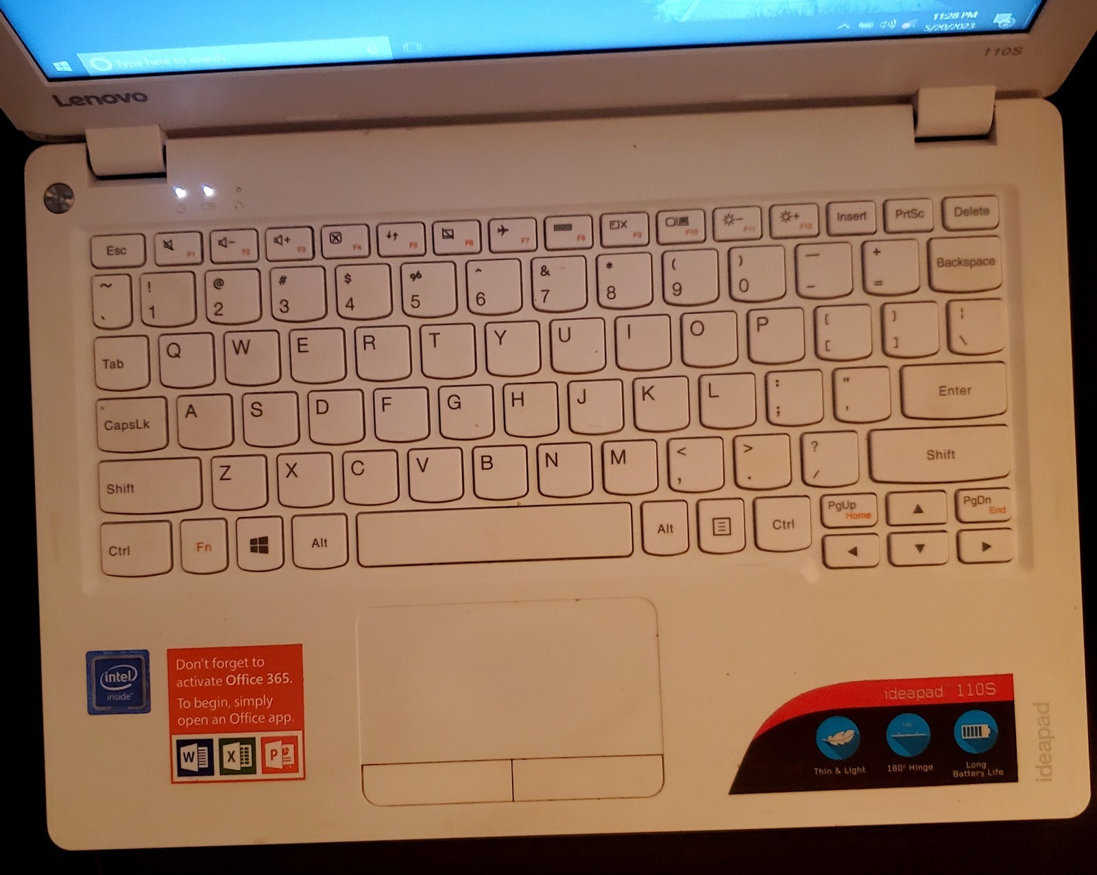 Lenovo Ideapad Laptop – Model 80WG / 110S-11IBR Intel Celeron N3060 GHz 2 GB 32