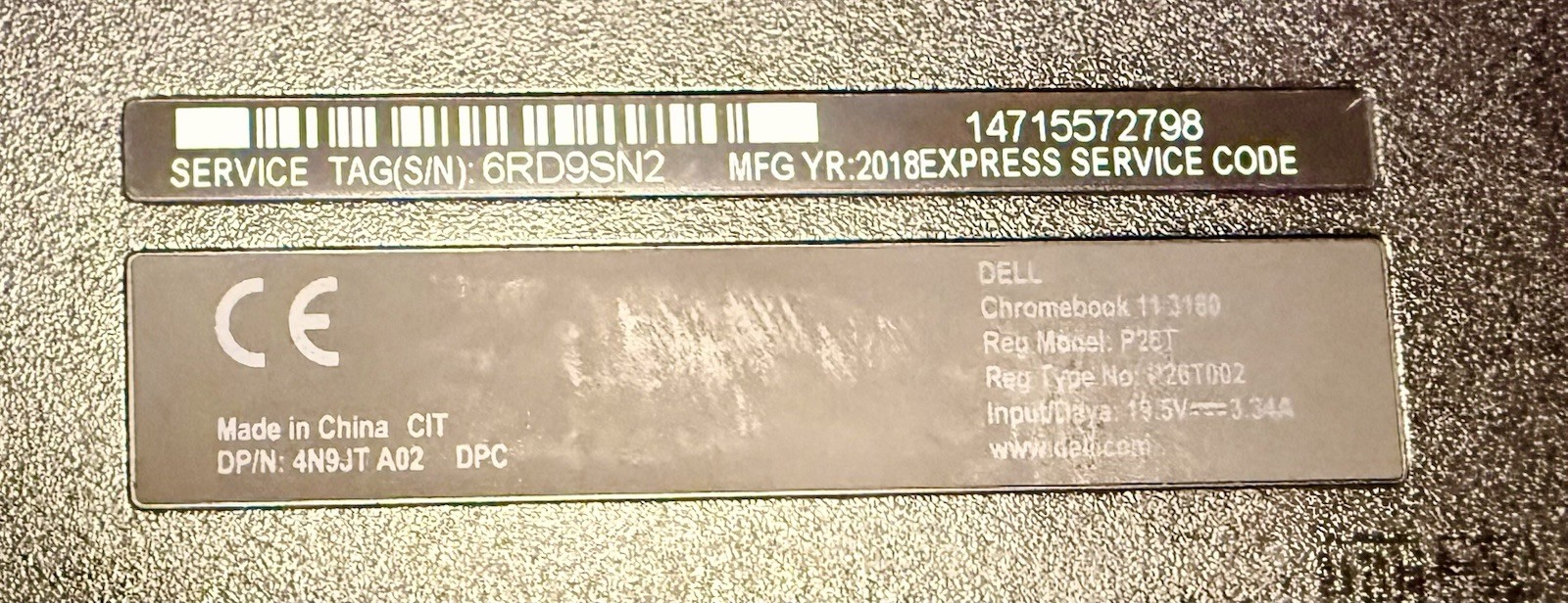 Dell Chromebook 11 3180 11.6″ Black 1.6GHz 2GB Storage W/Charger And Case🔥🔥
