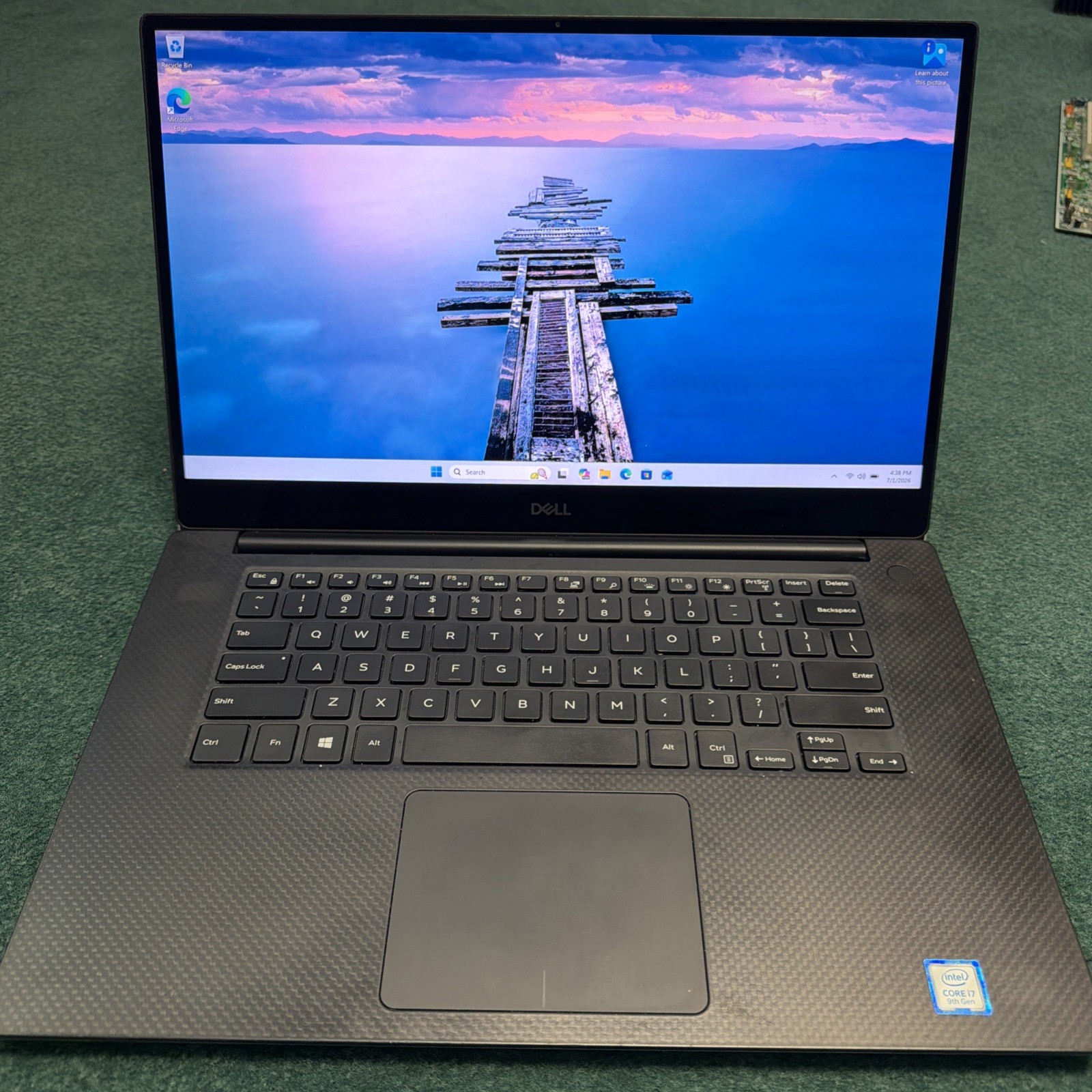 Dell XPS 15 7590 4K i7-9750H 2.60GHz 16GB 512GB SSD GTX 1650 Very Good