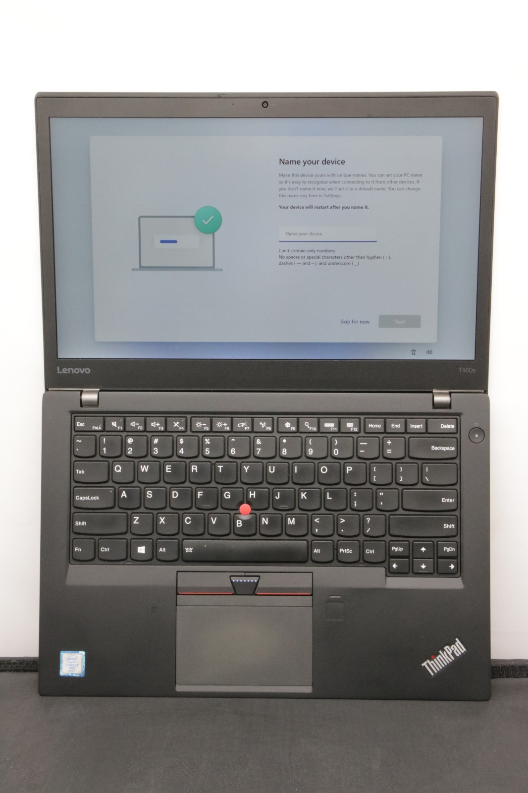Lenovo ThinkPad T460s – i7-6600U – 4GB, 256GB, Windows 11 +Adapter