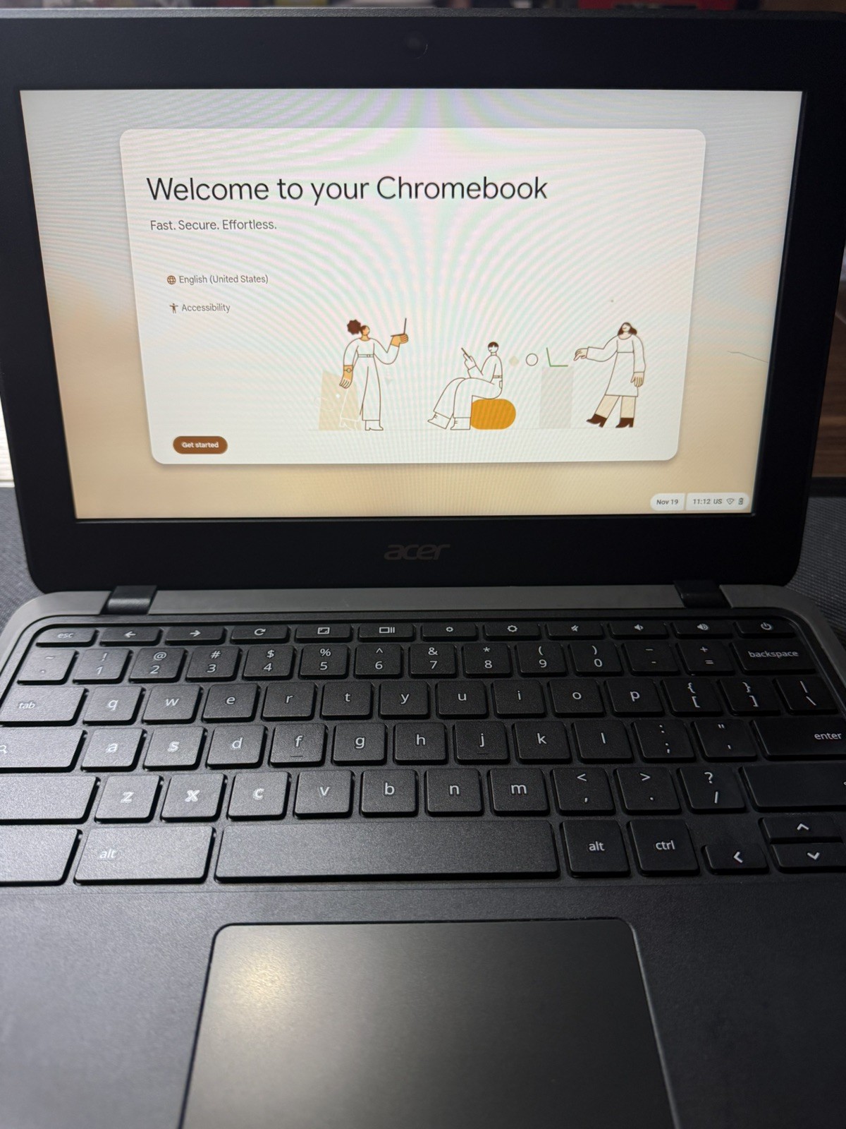 Acer Chromebook C733 11.6″ 32GB N4000 ChromeOS, Black used