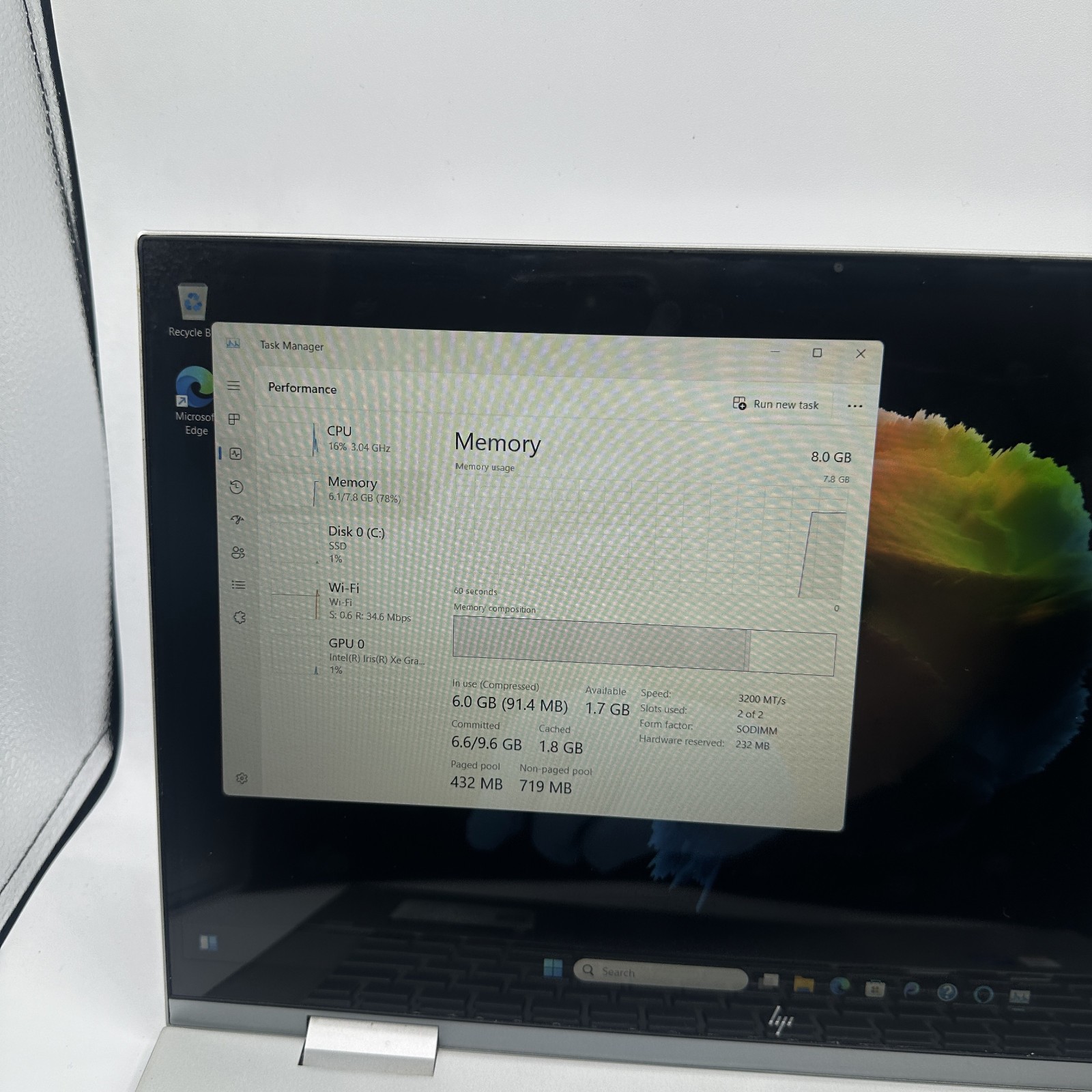 HP ENVY x360 15m-es1013dx i5-1155G7 8GB RAM Works Read