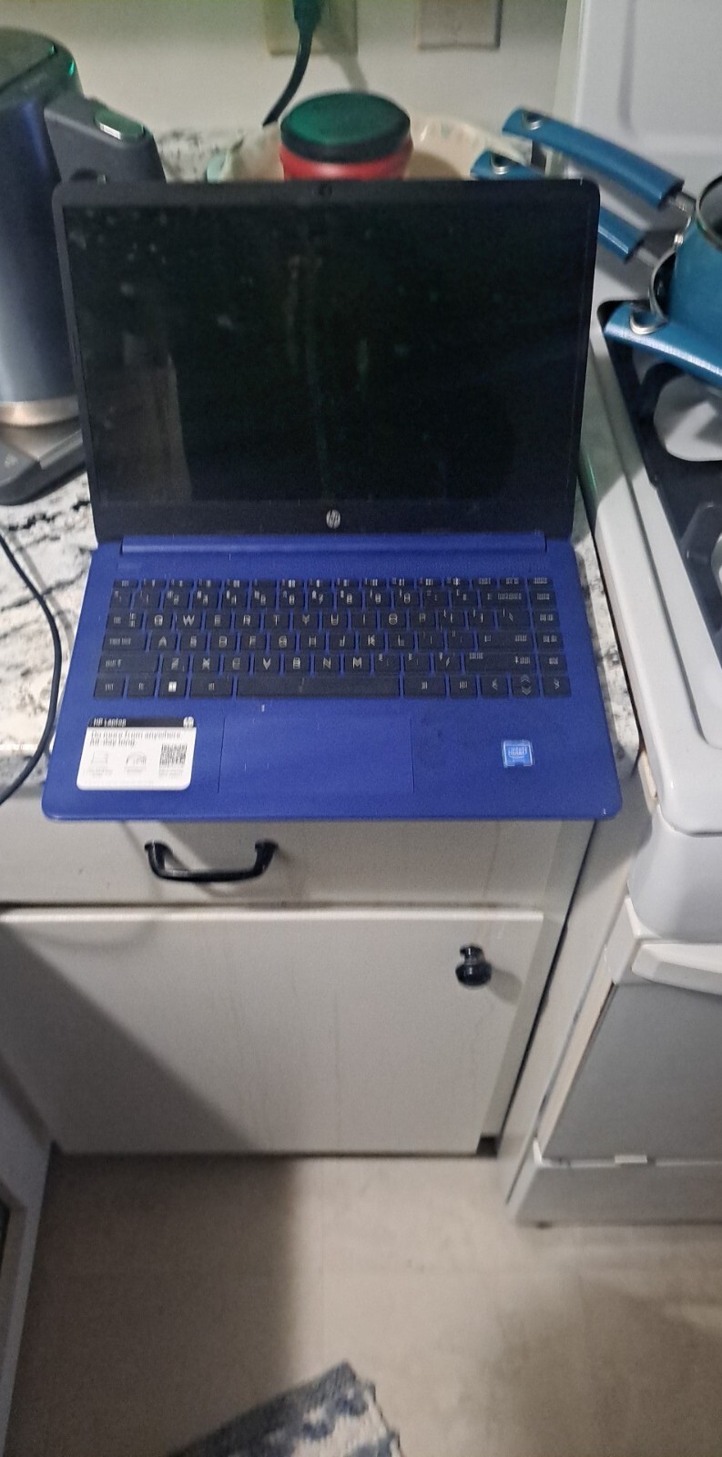 HP 14″ (64GB SSD, Intel Celeron N, 1.1 GHz, 4GB) Laptop – Indigo Blue…